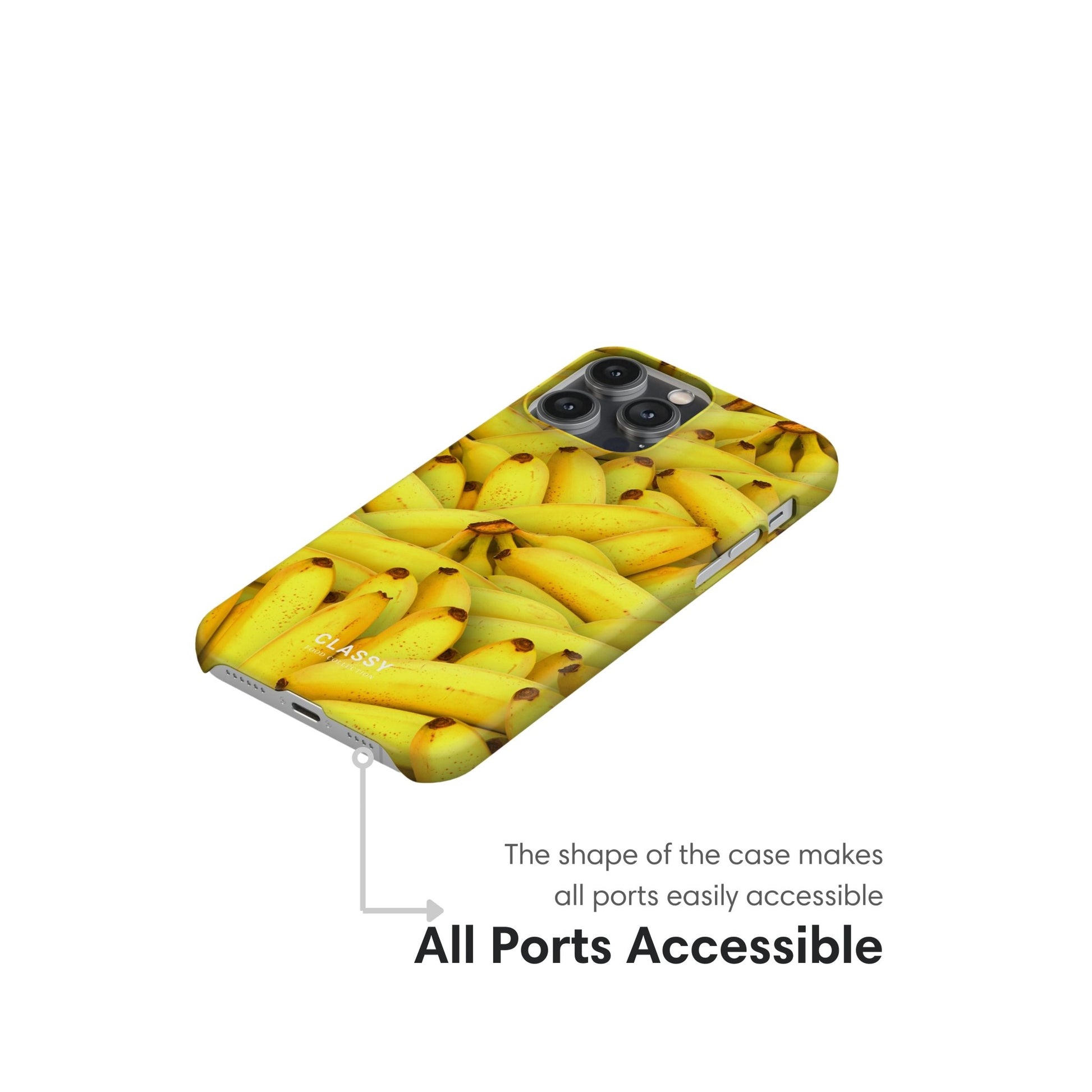 Bananas Snap Case ports