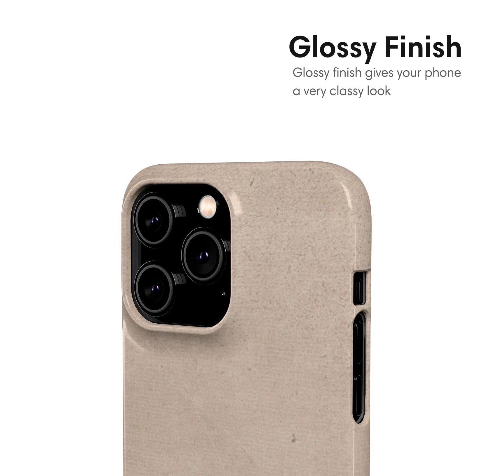 Beige Elegant Snap Case glossy
