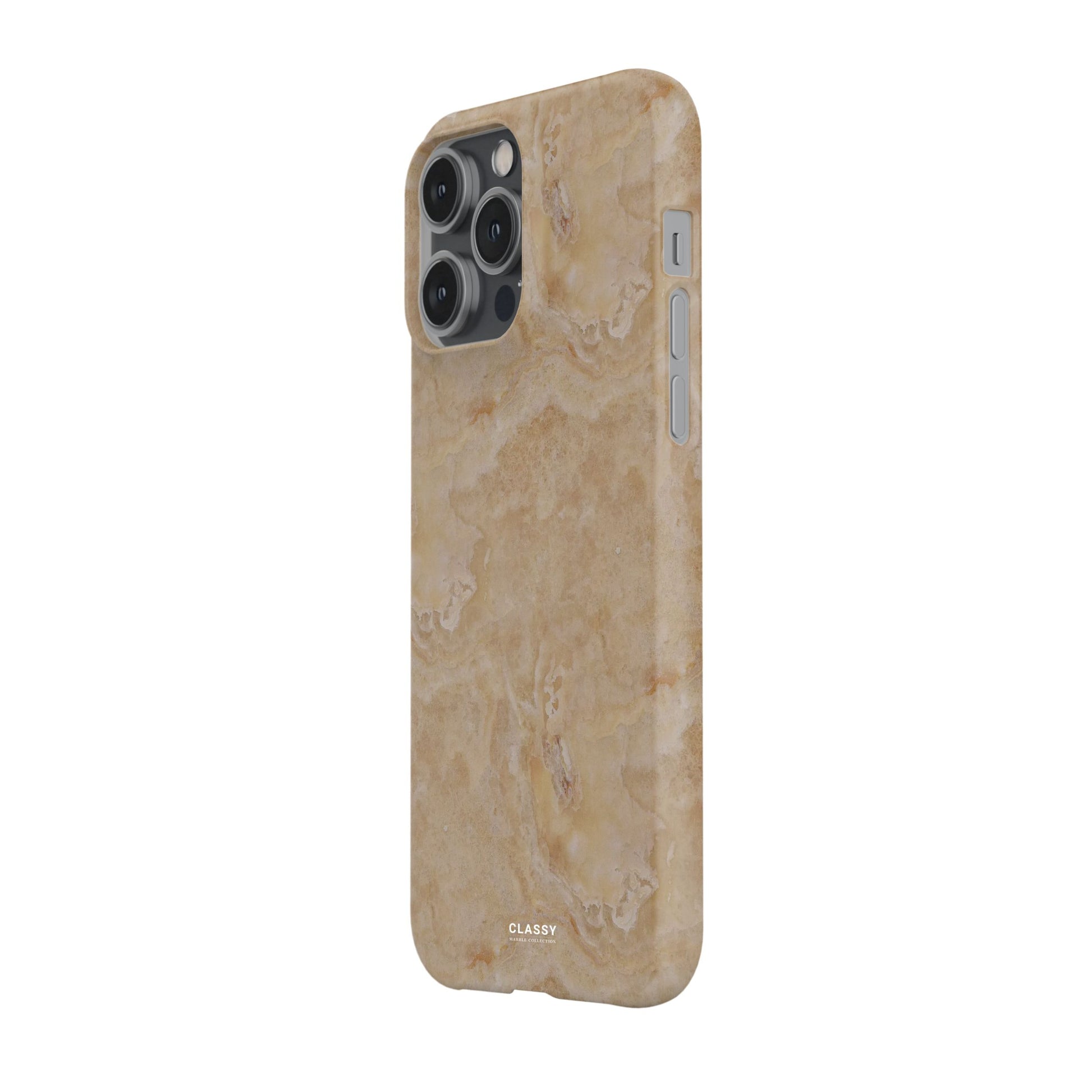 Beige Marble Snap Case side
