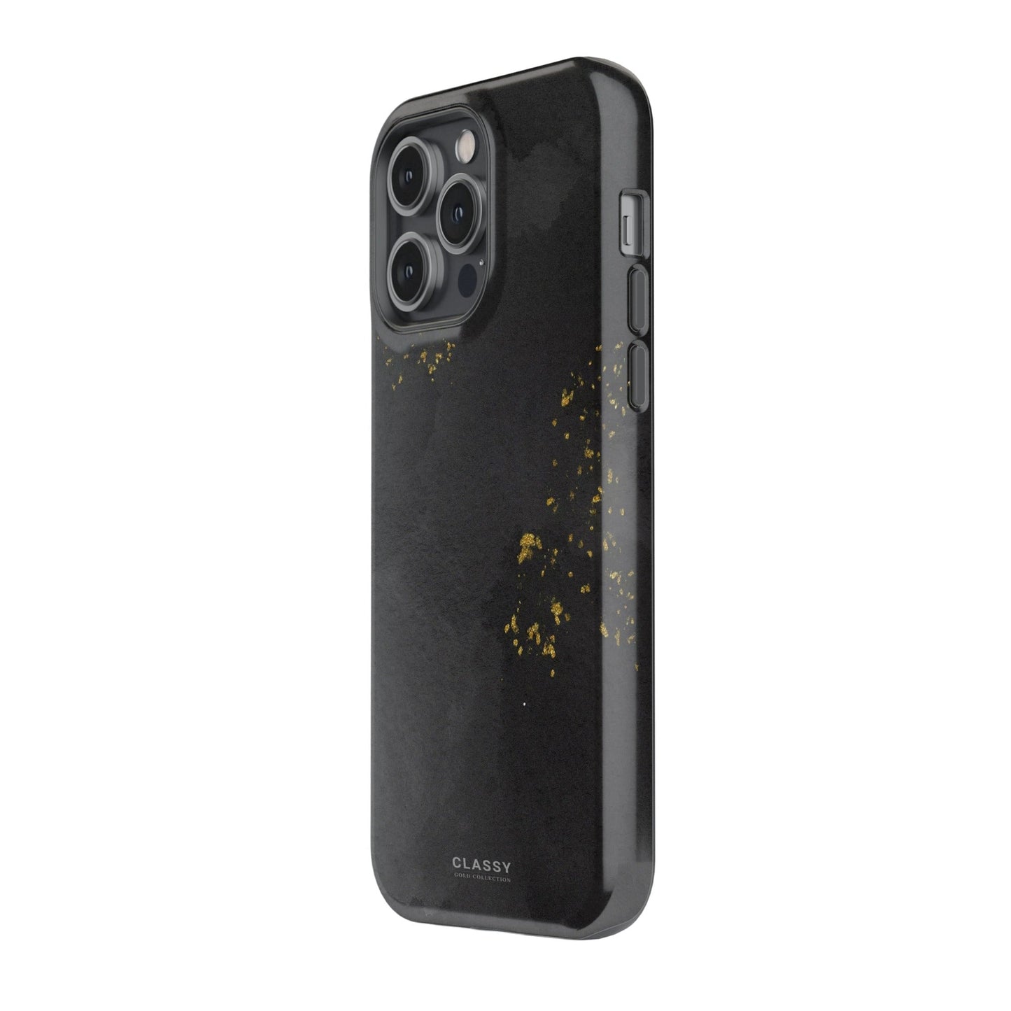Black and Gold Tough Case with Sprinkles side