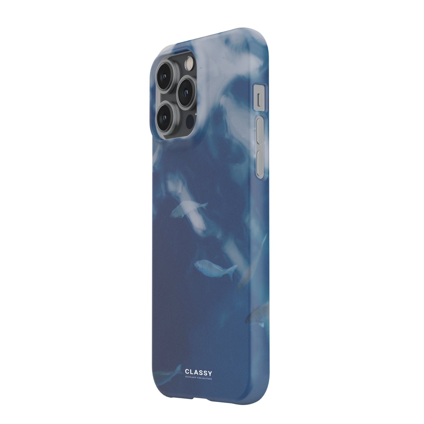 Blue Elegant Ocean Snap Case side