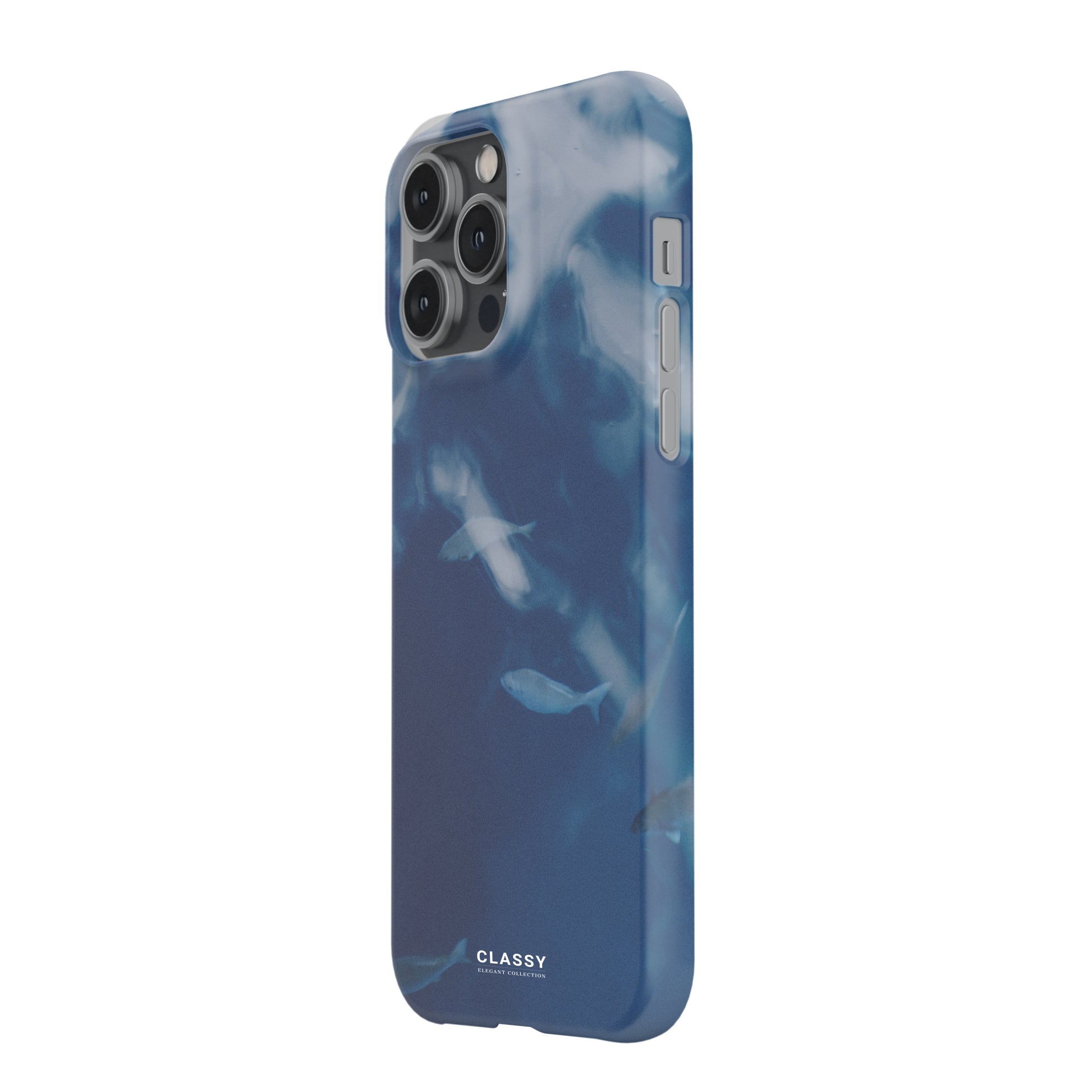 Blue Elegant Ocean Snap Case side