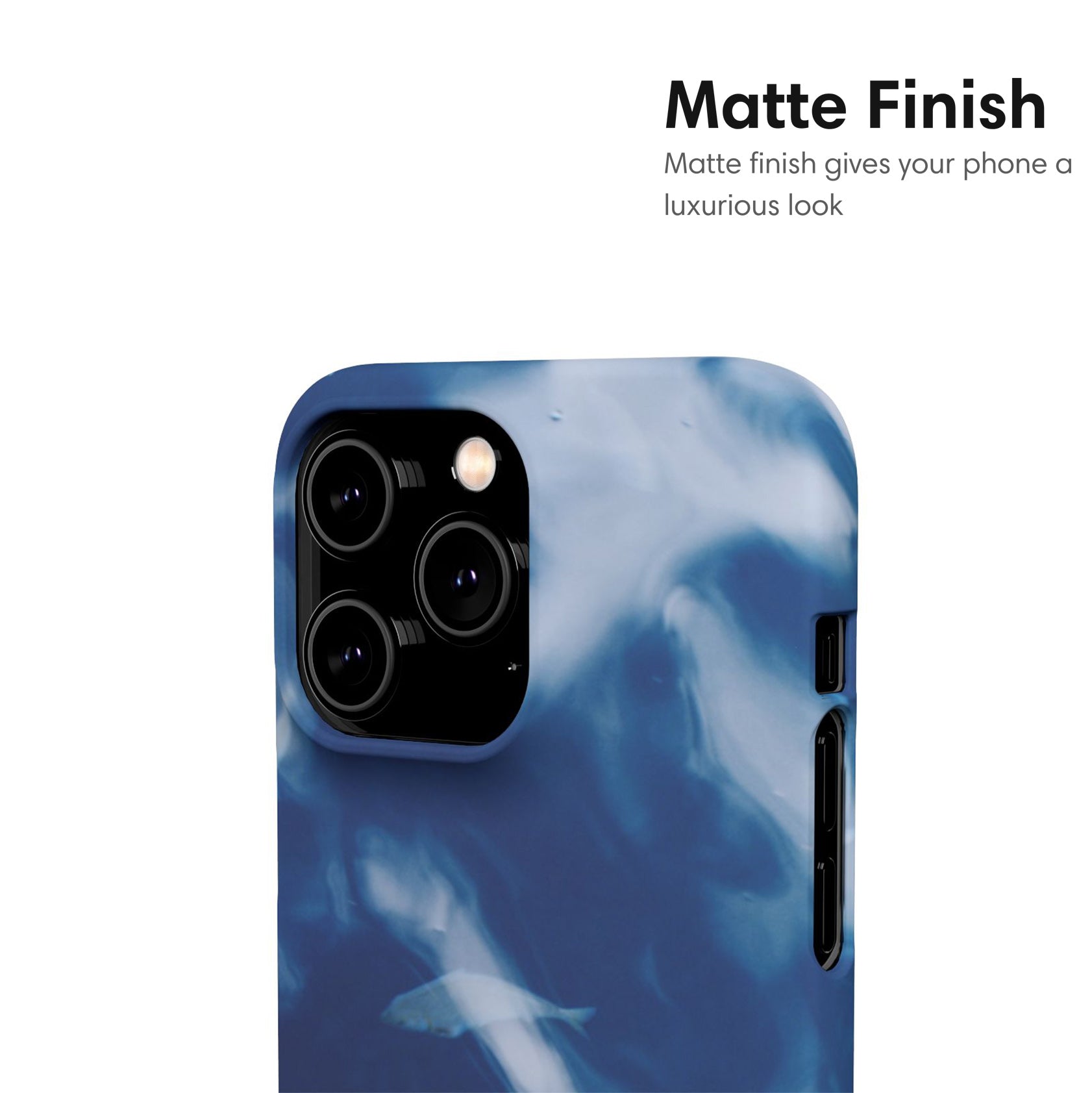 Blue Elegant Ocean Snap Case matte