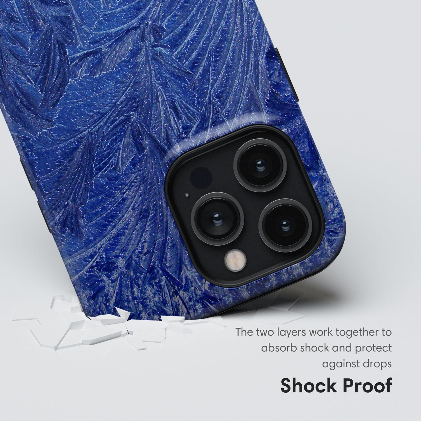 Blue Leaves Tough Case shockproof