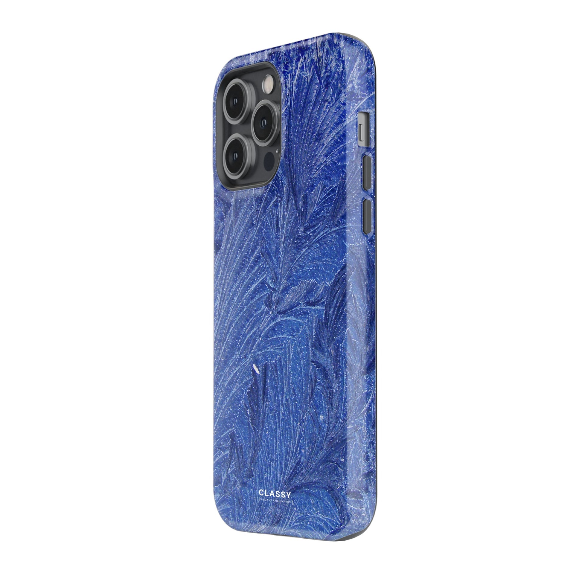 Blue Leaves Tough Case side