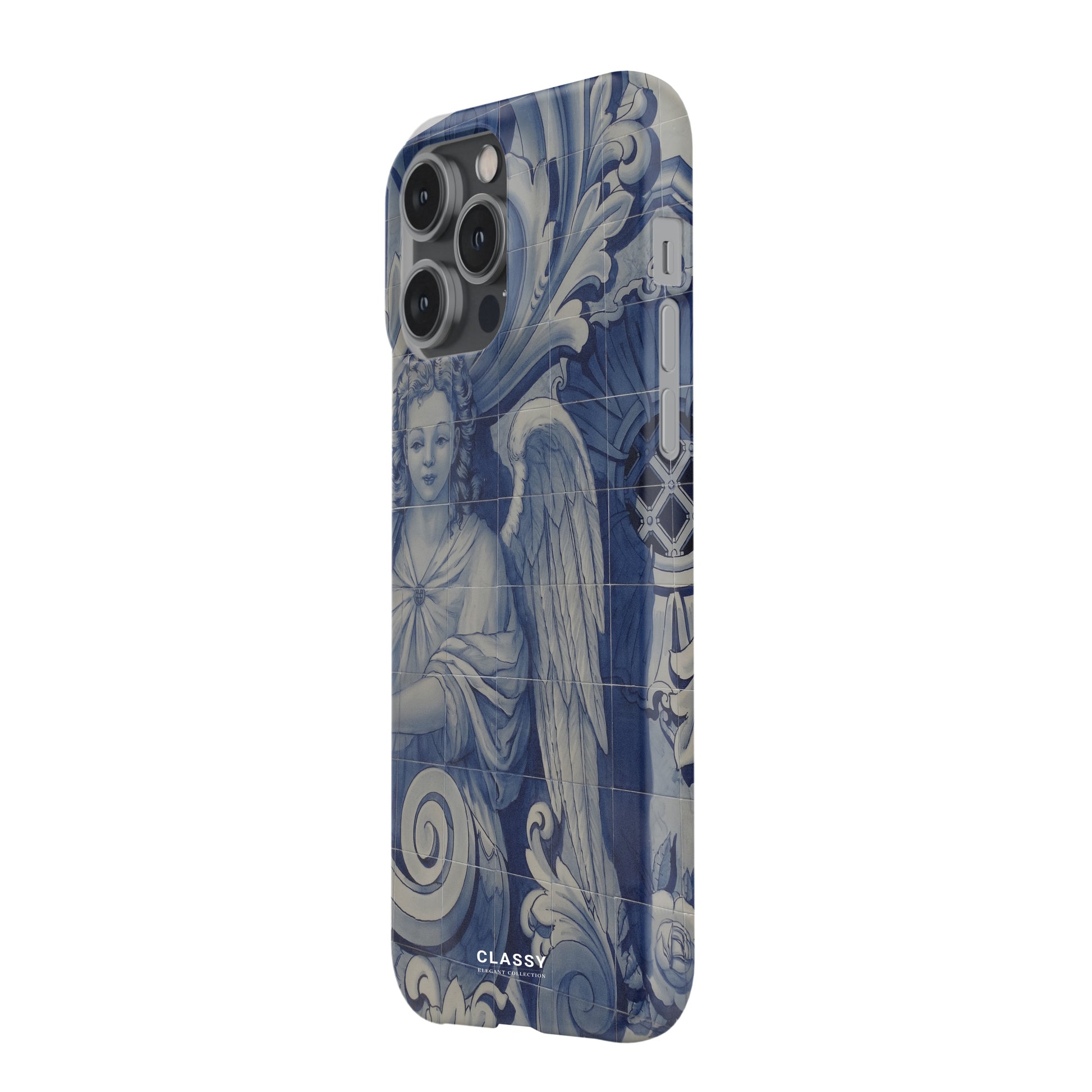 Blue Medieval Art Snap Case side