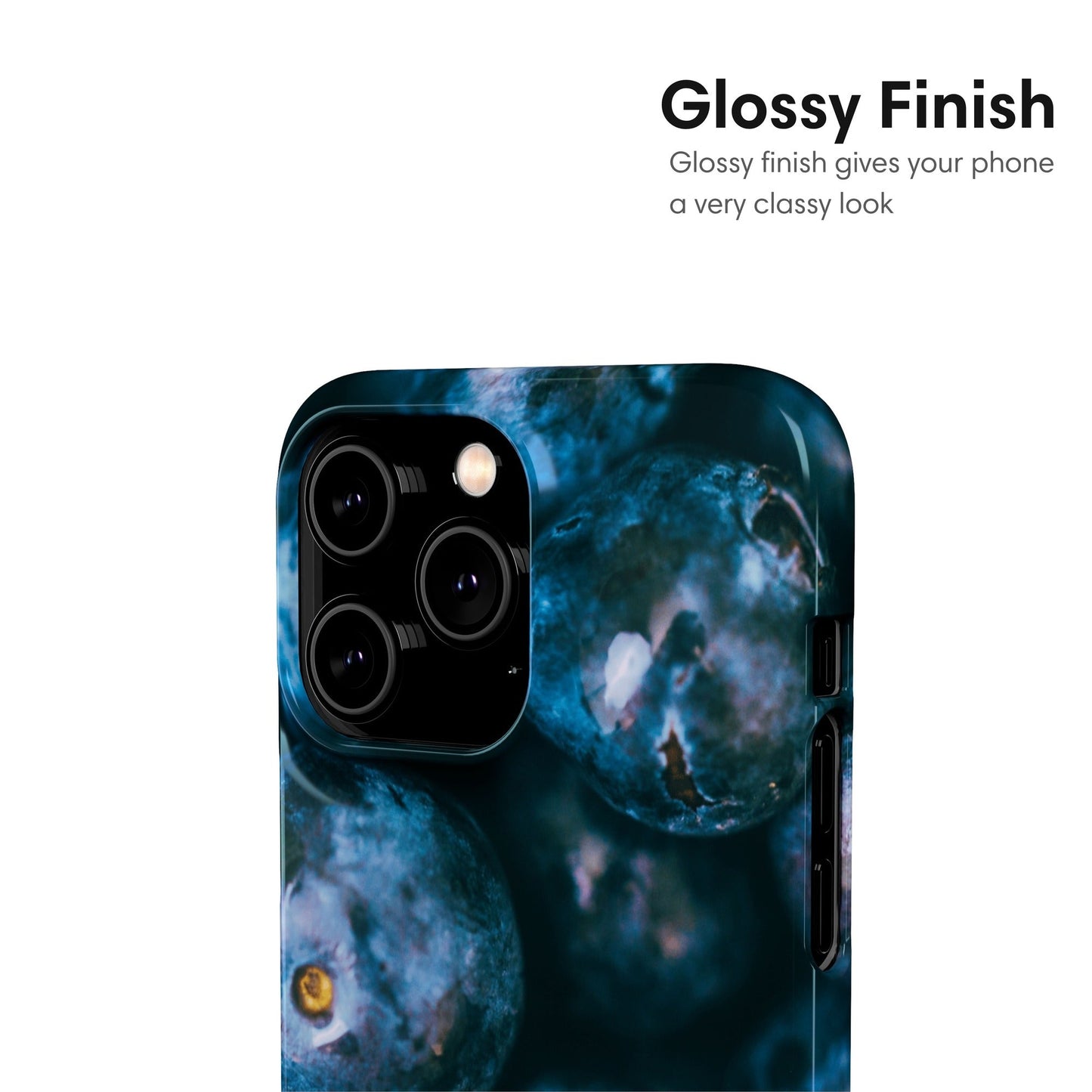Blueberries Snap Case glossy