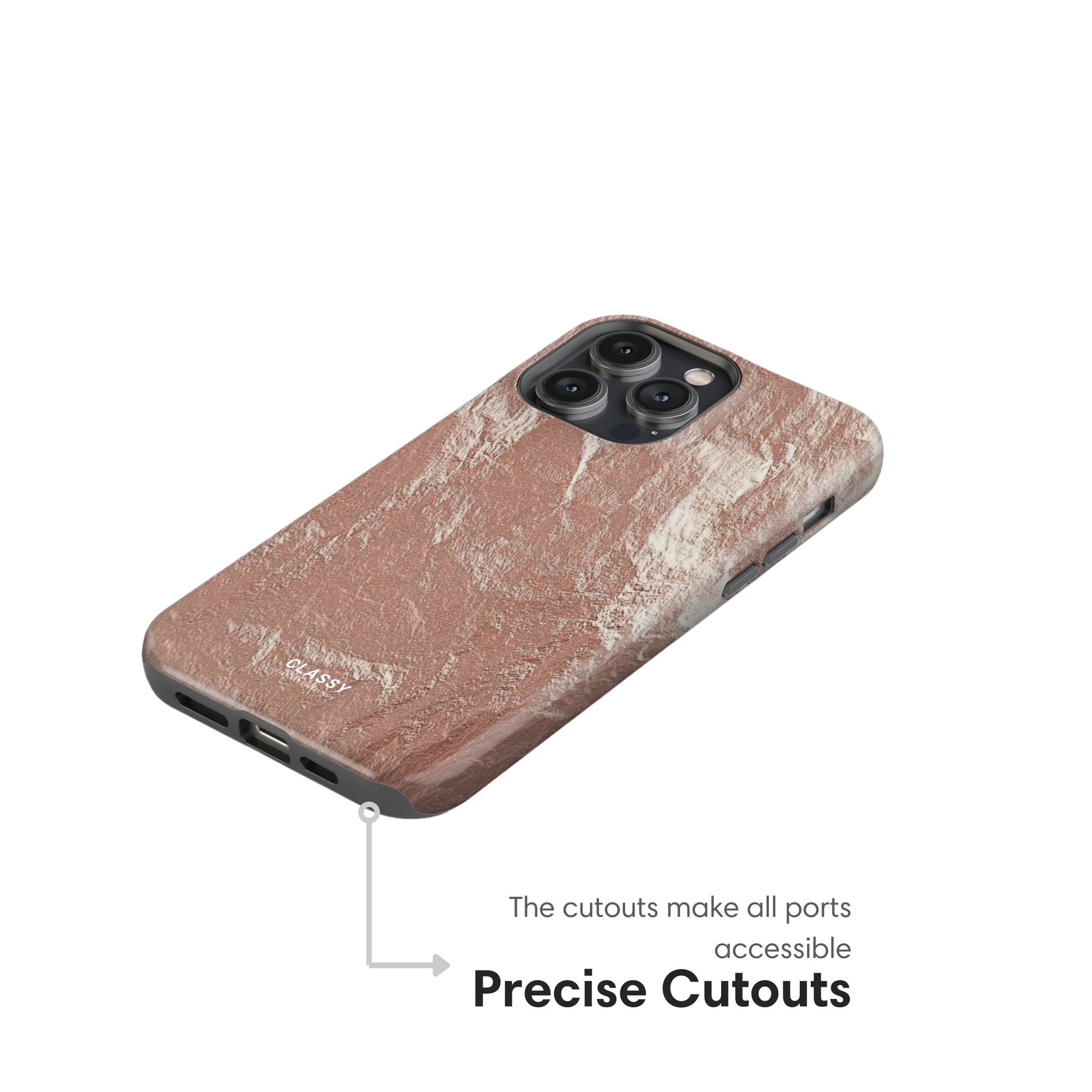Bronze Texture Design Tough Case cutouts