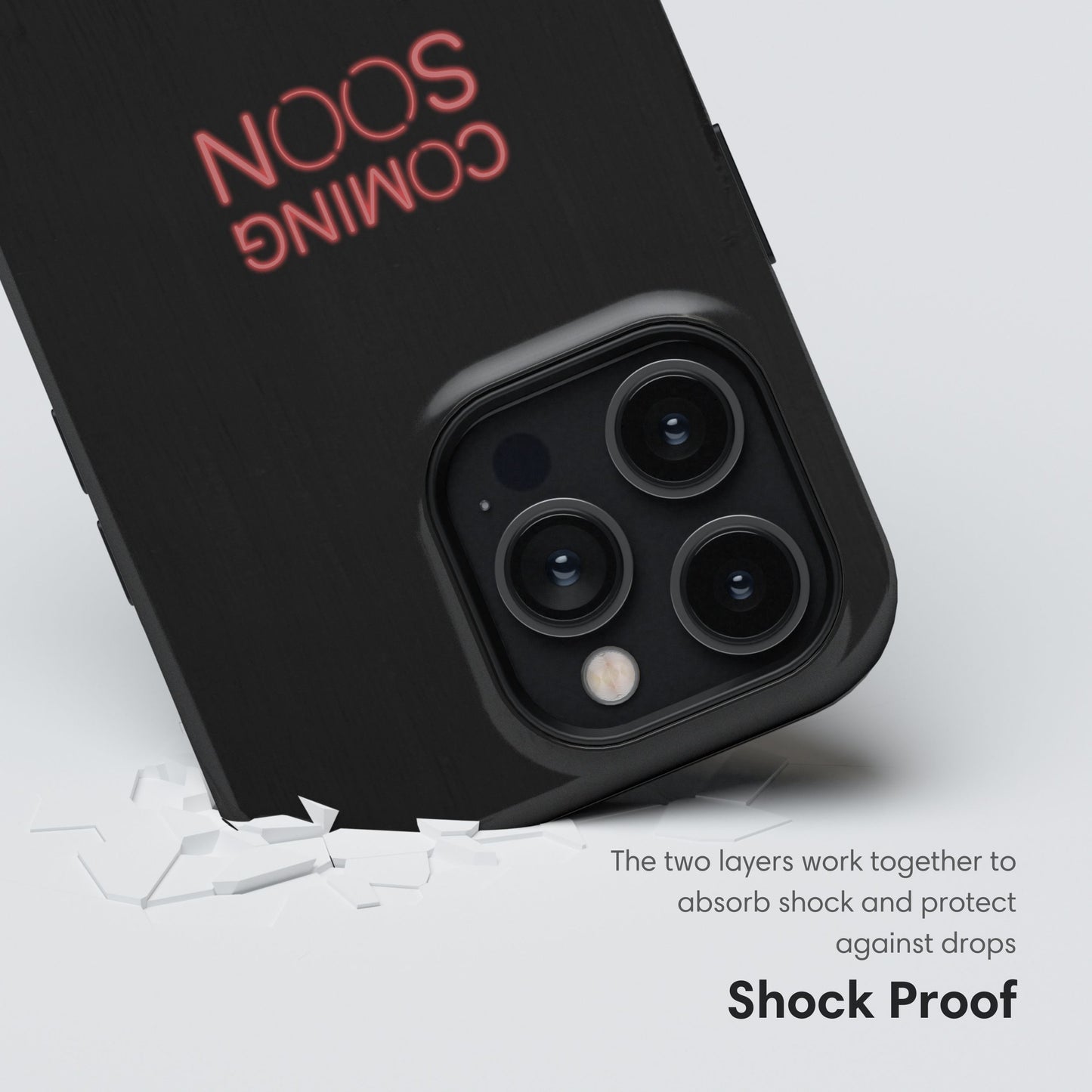Coming Soon Black Tough Case shockproof