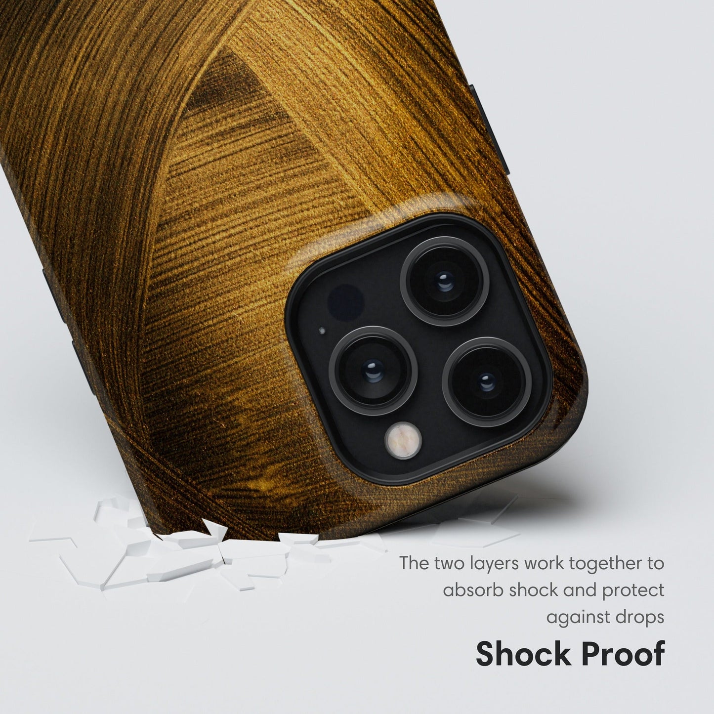 Dark Gold Pattern Tough Case shockproof