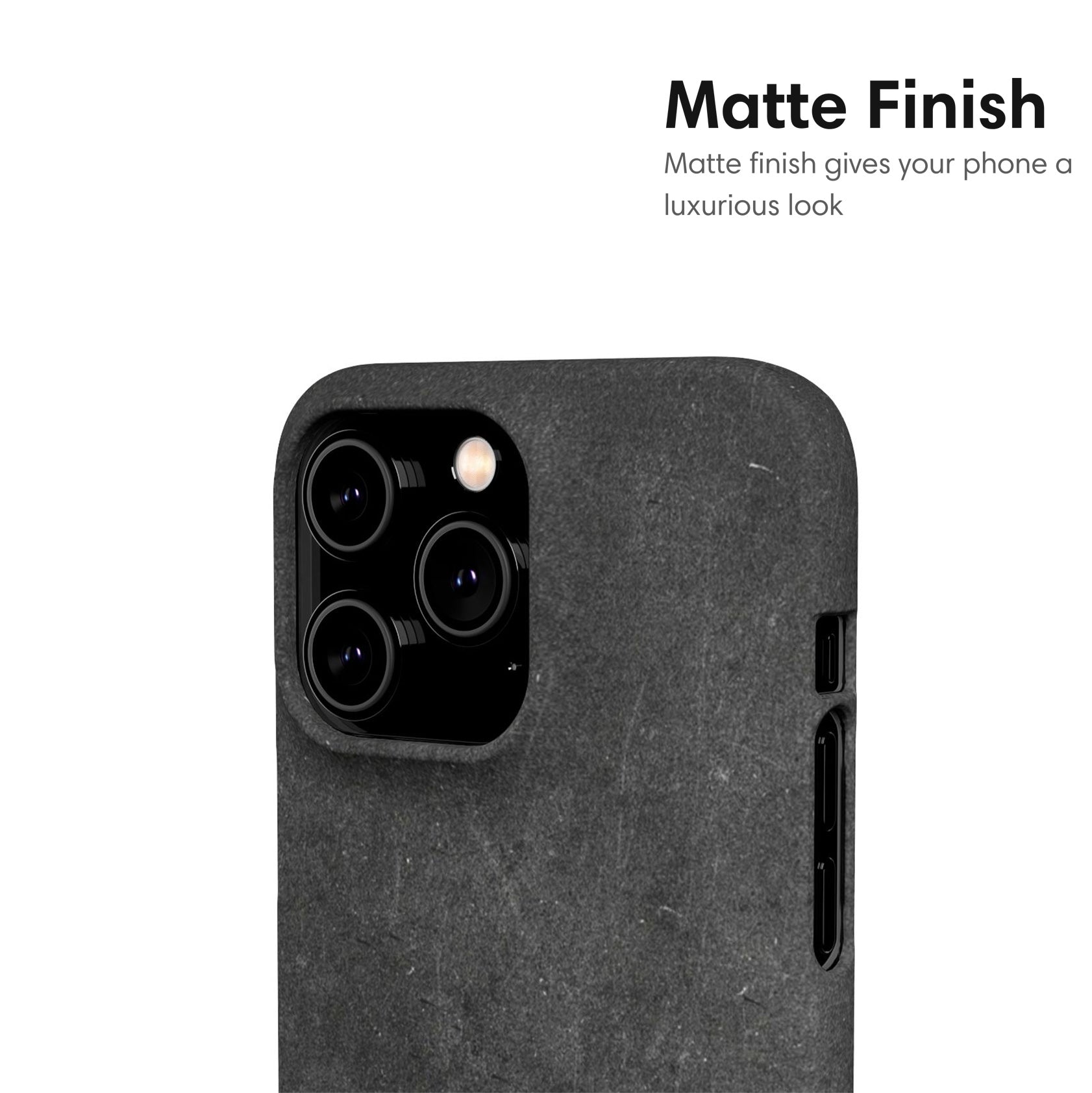 Dark Gray Elegant Snap Case matte