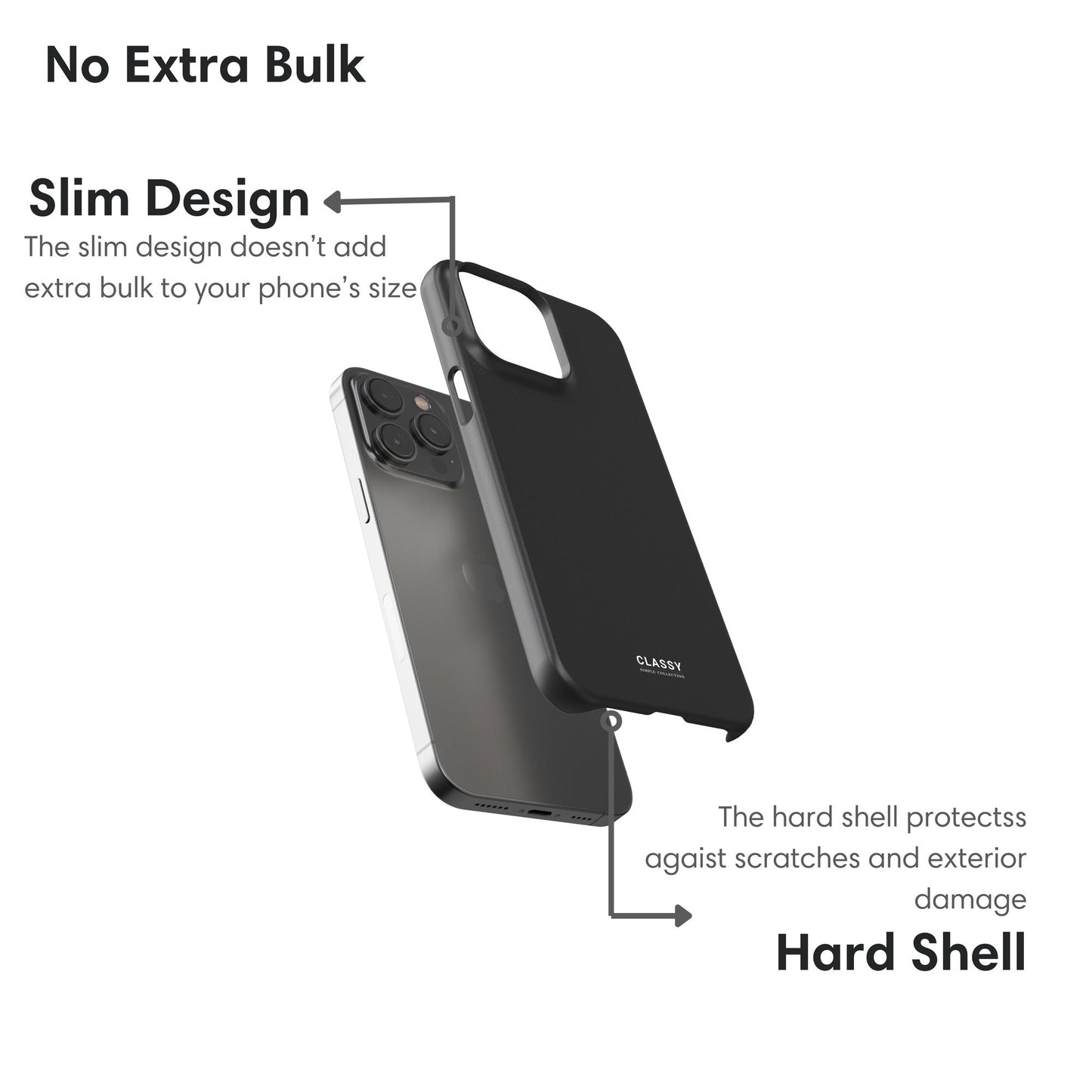 Dark Gray Snap Case layers