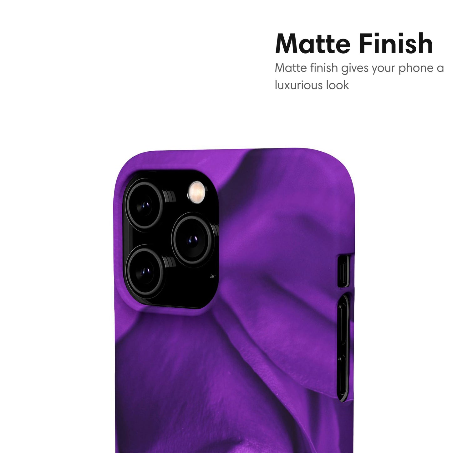 Dark Purple Flowers Snap Case matte
