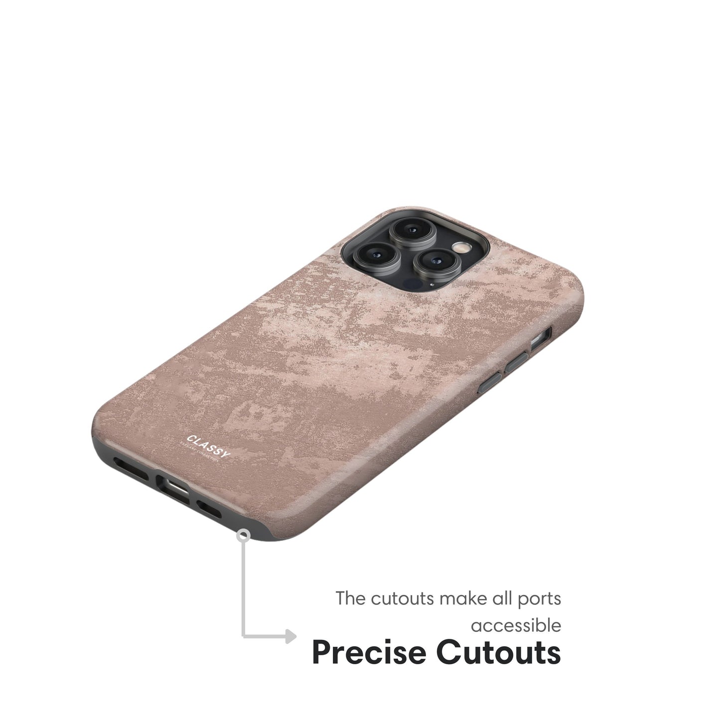 Dusty Rose Tough Case cutouts