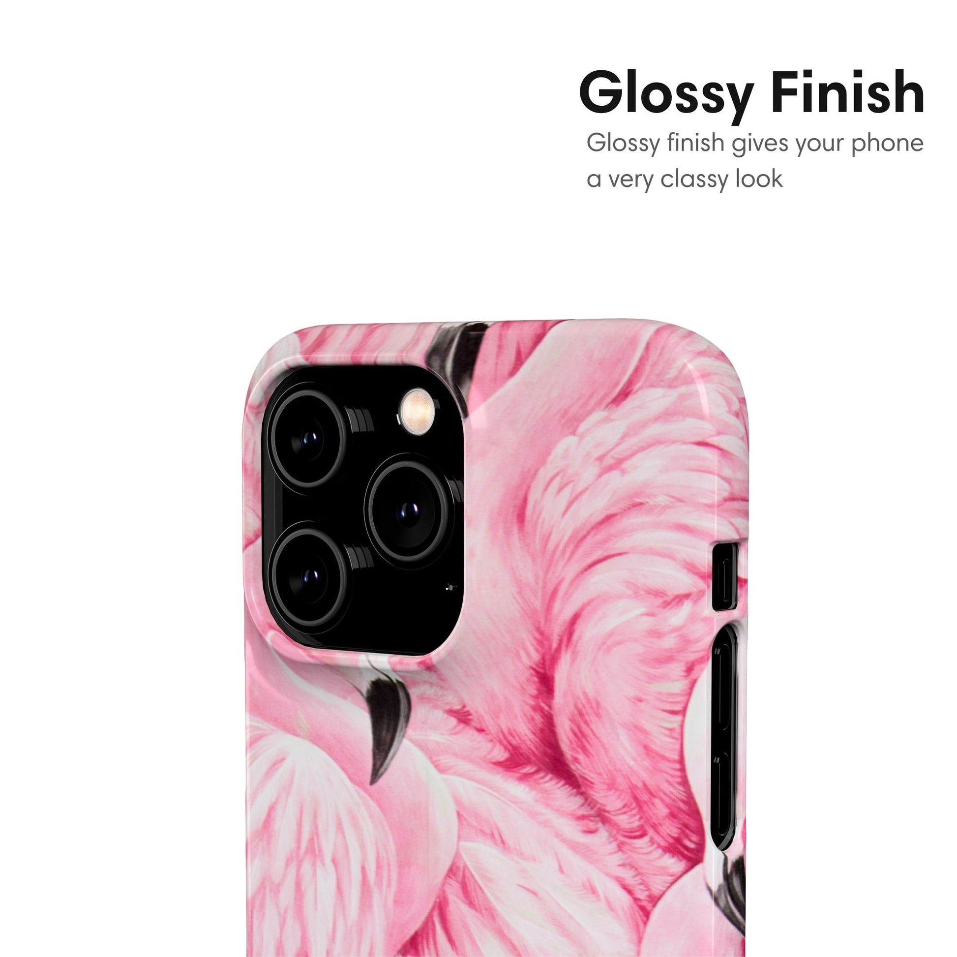 Full Out Flamingo Snap Case glossy