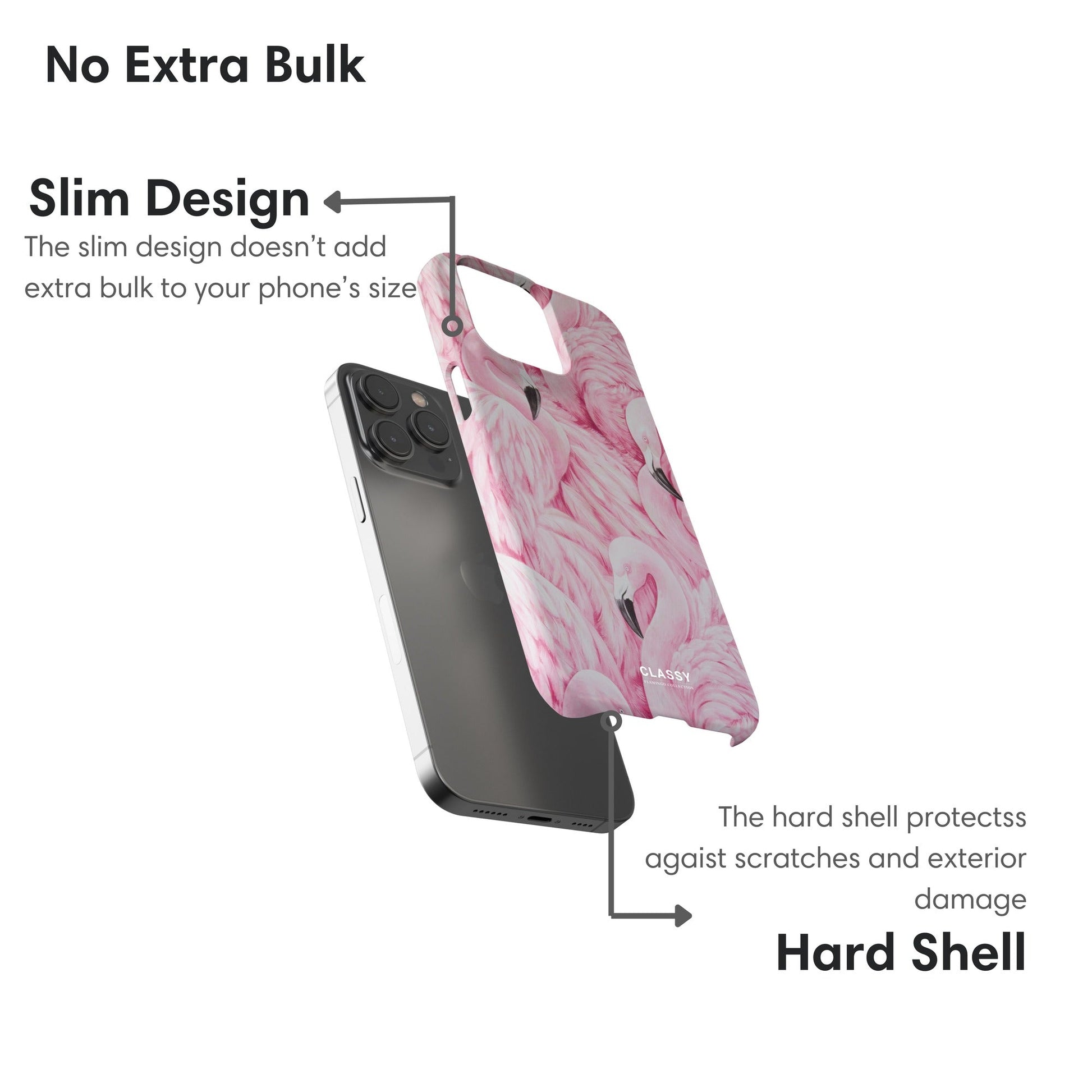 Full Out Flamingo Snap Case layers