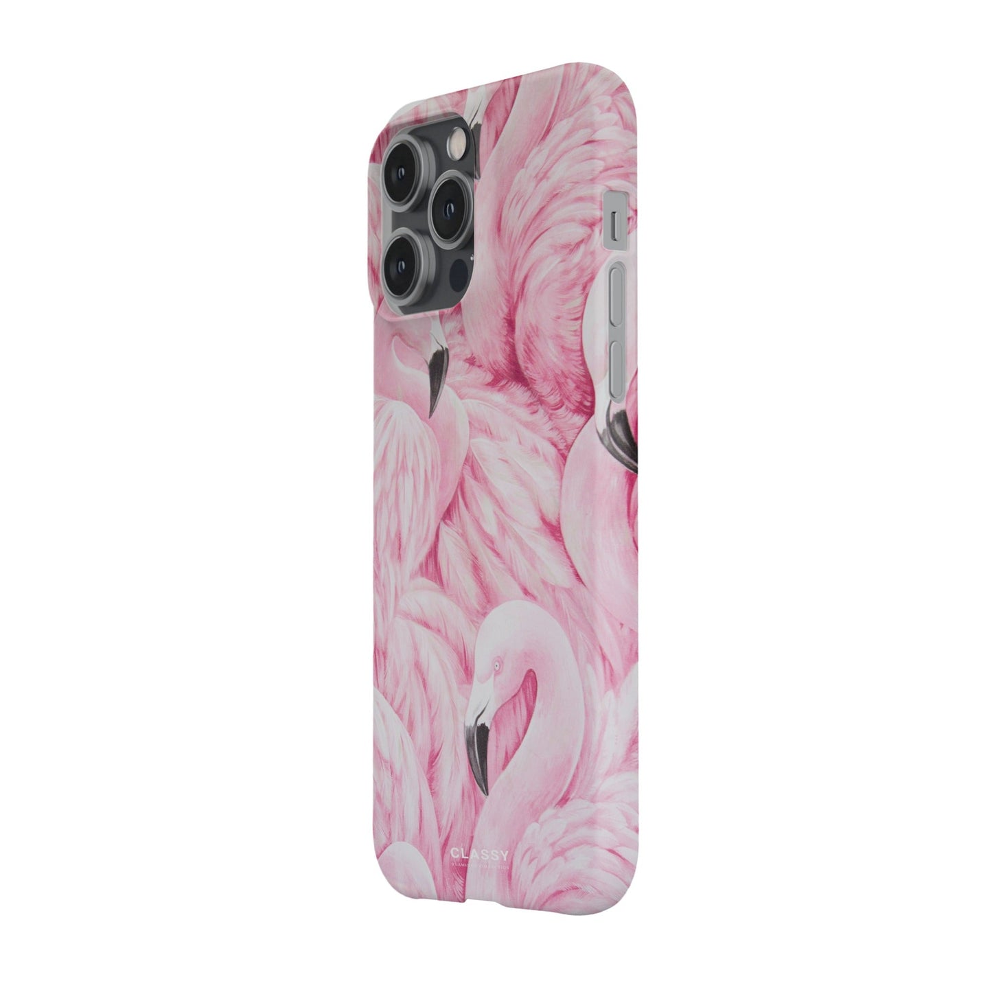 Full Out Flamingo Snap Case side
