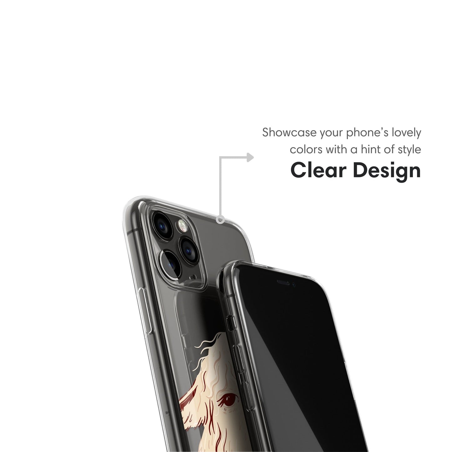 Funny Llama Clear Case clear