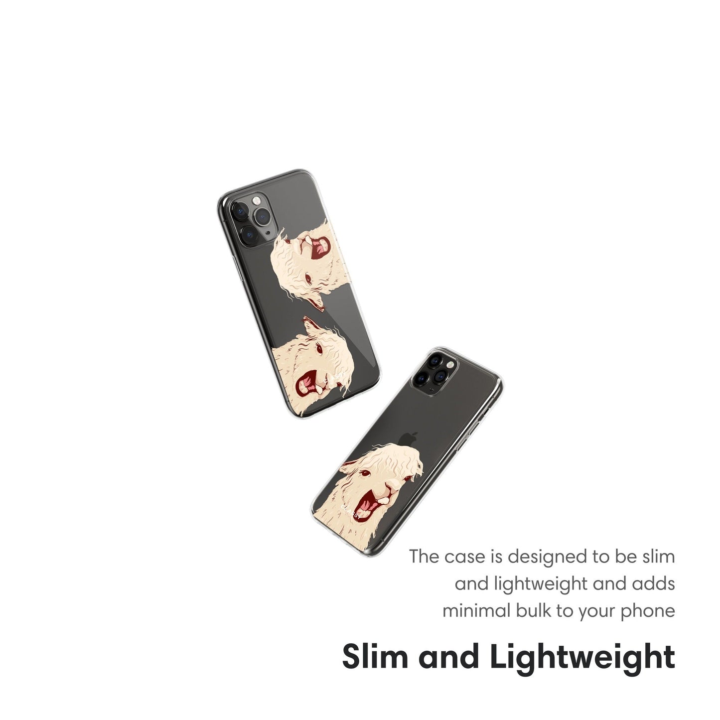 Funny Llama Clear Case slim