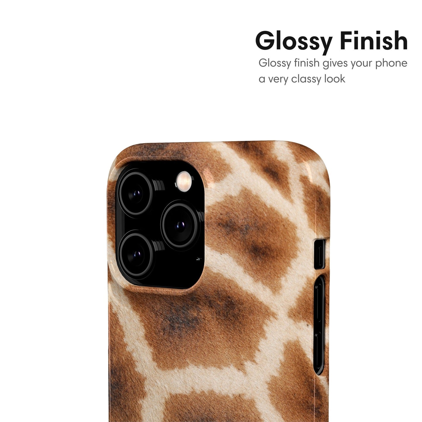Giraffe Pattern Snap Case glossy