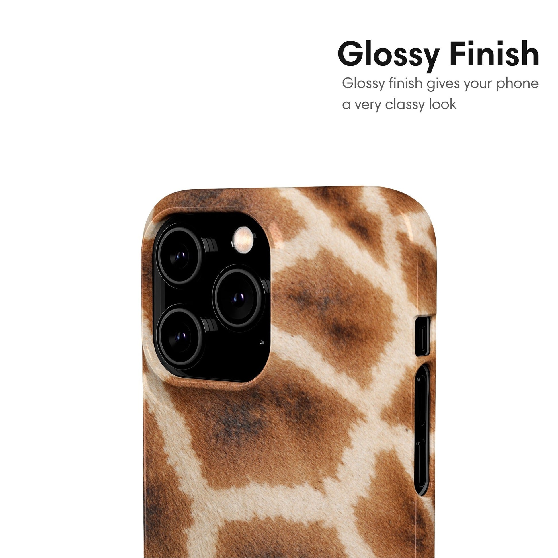 Giraffe Pattern Snap Case glossy