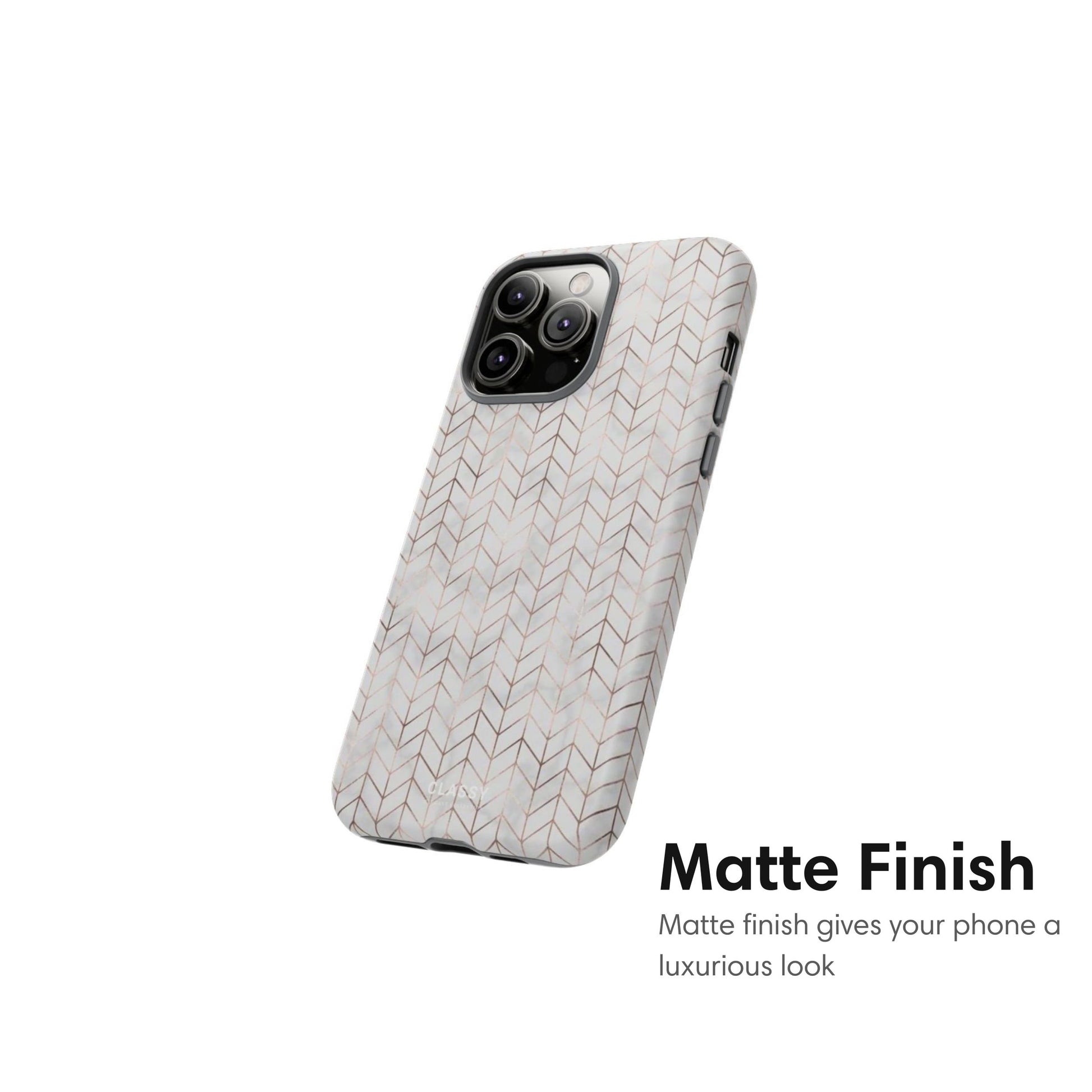Gold and Gray Pattern Tough Case matte