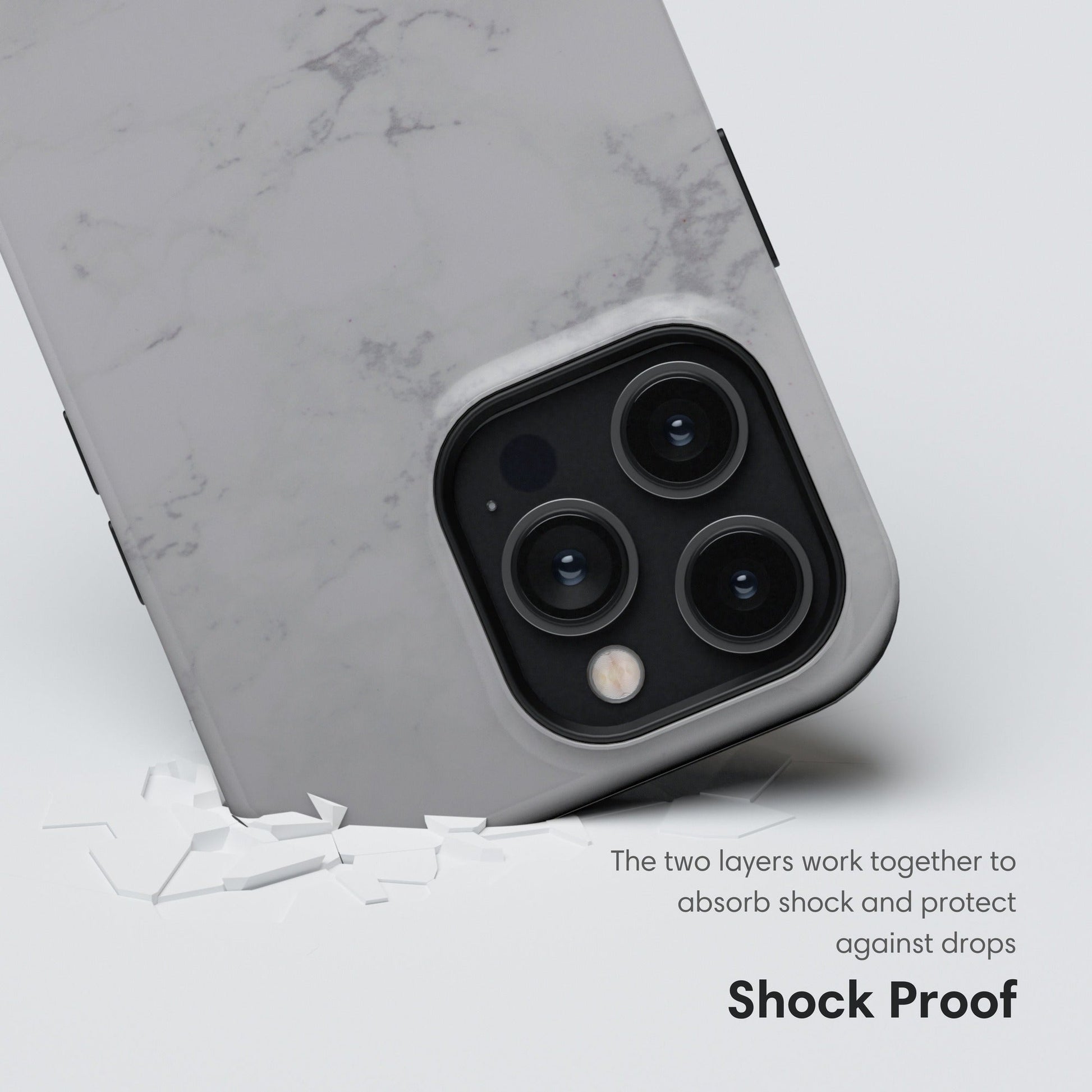 Gray Marble Tough Case shockproof