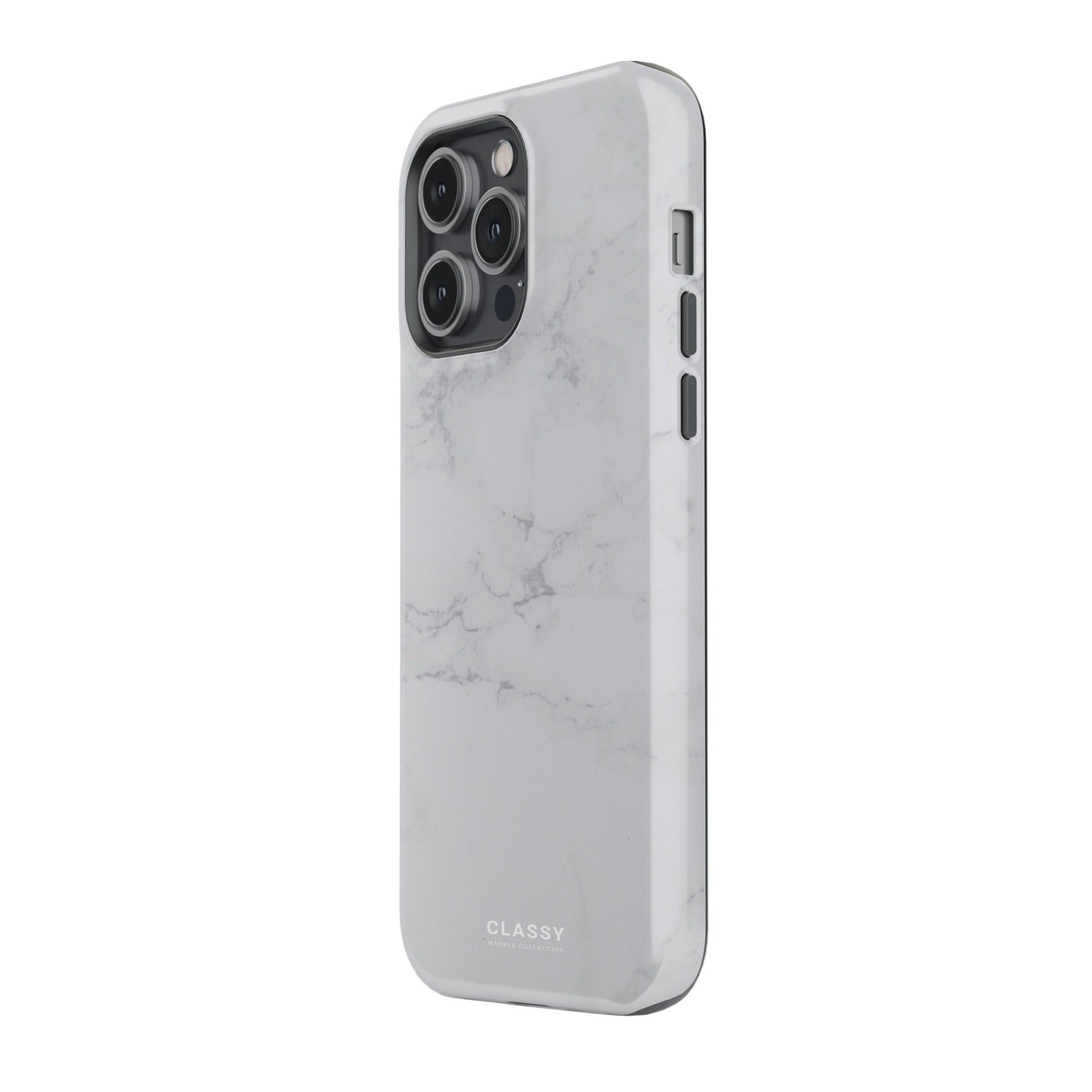 Gray Marble Tough Case side