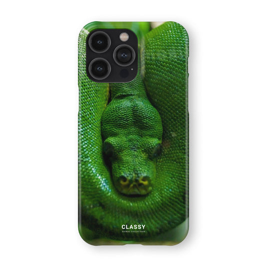 Green Snake Snap Case front