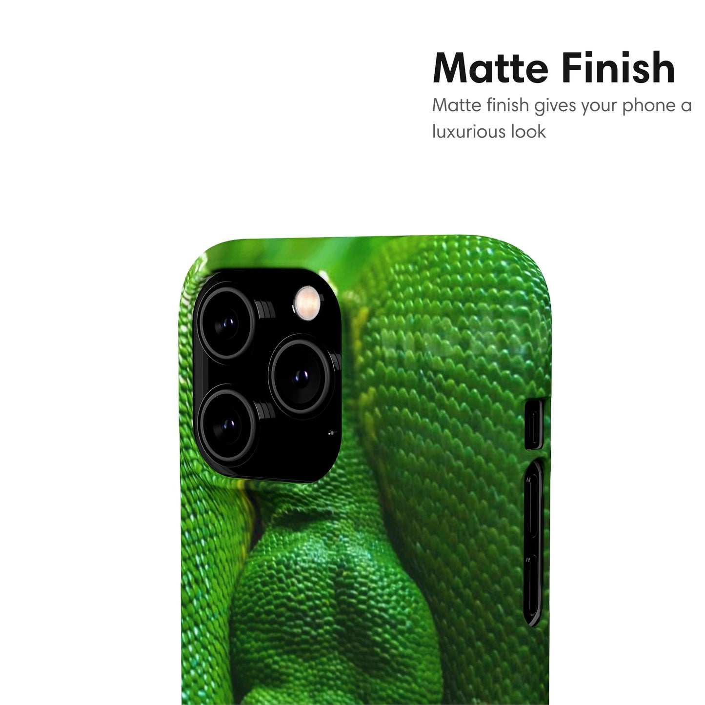 Green Snake Snap Case matte