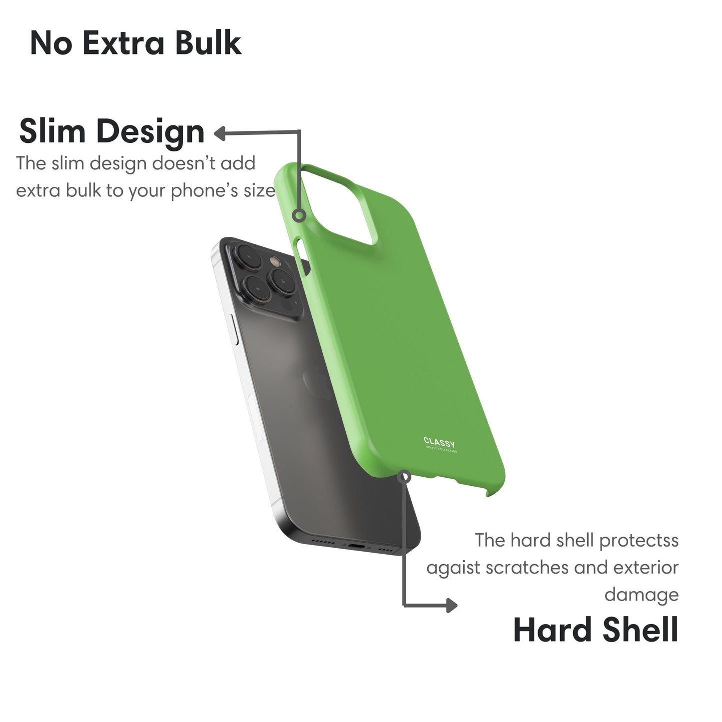 Green Snap Case layers
