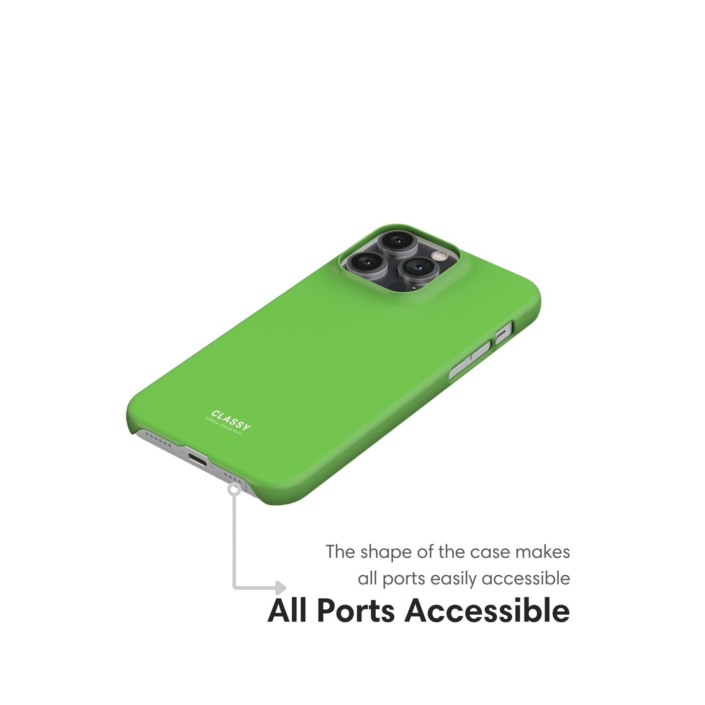 Green Snap Case ports