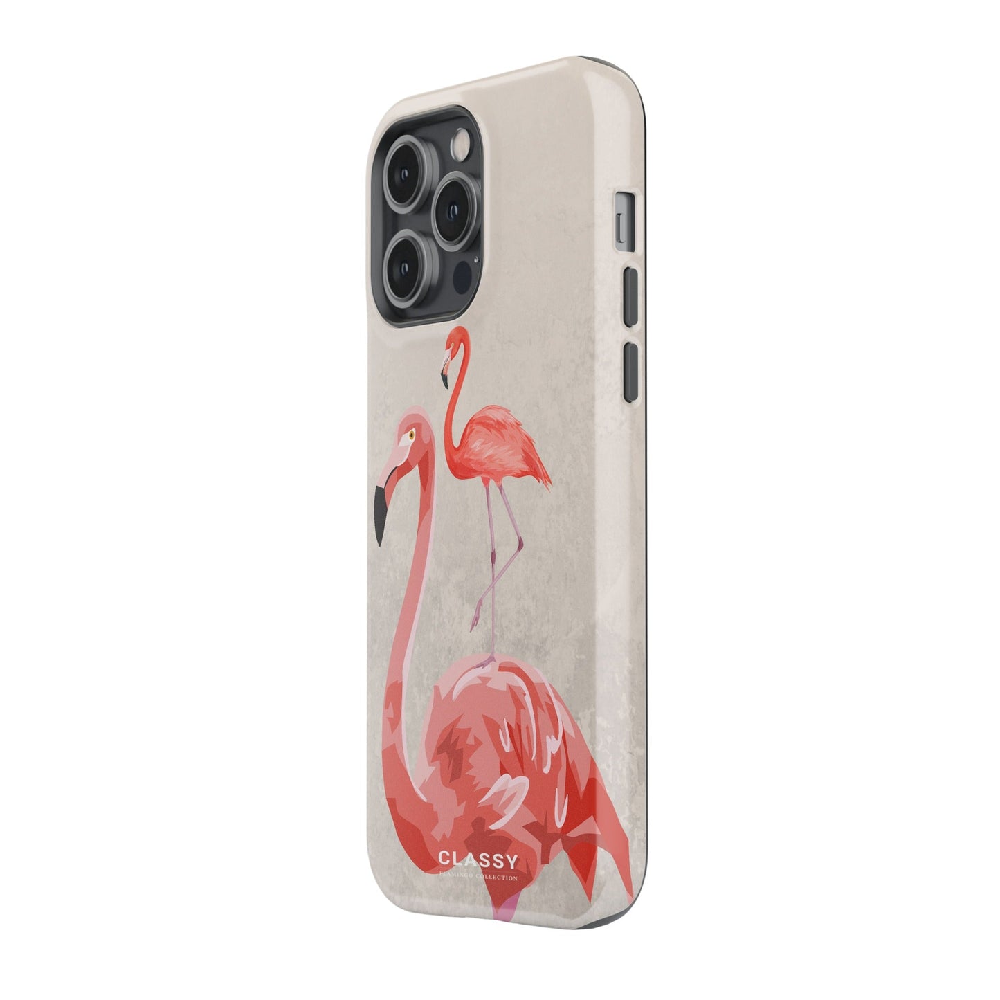 Huge Awesome Flamingo Tough Case side