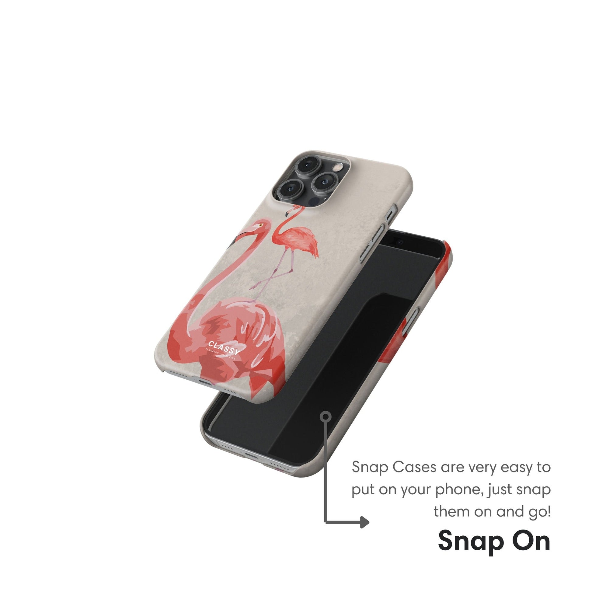 Huge awesome Flamingo Snap Case snap on