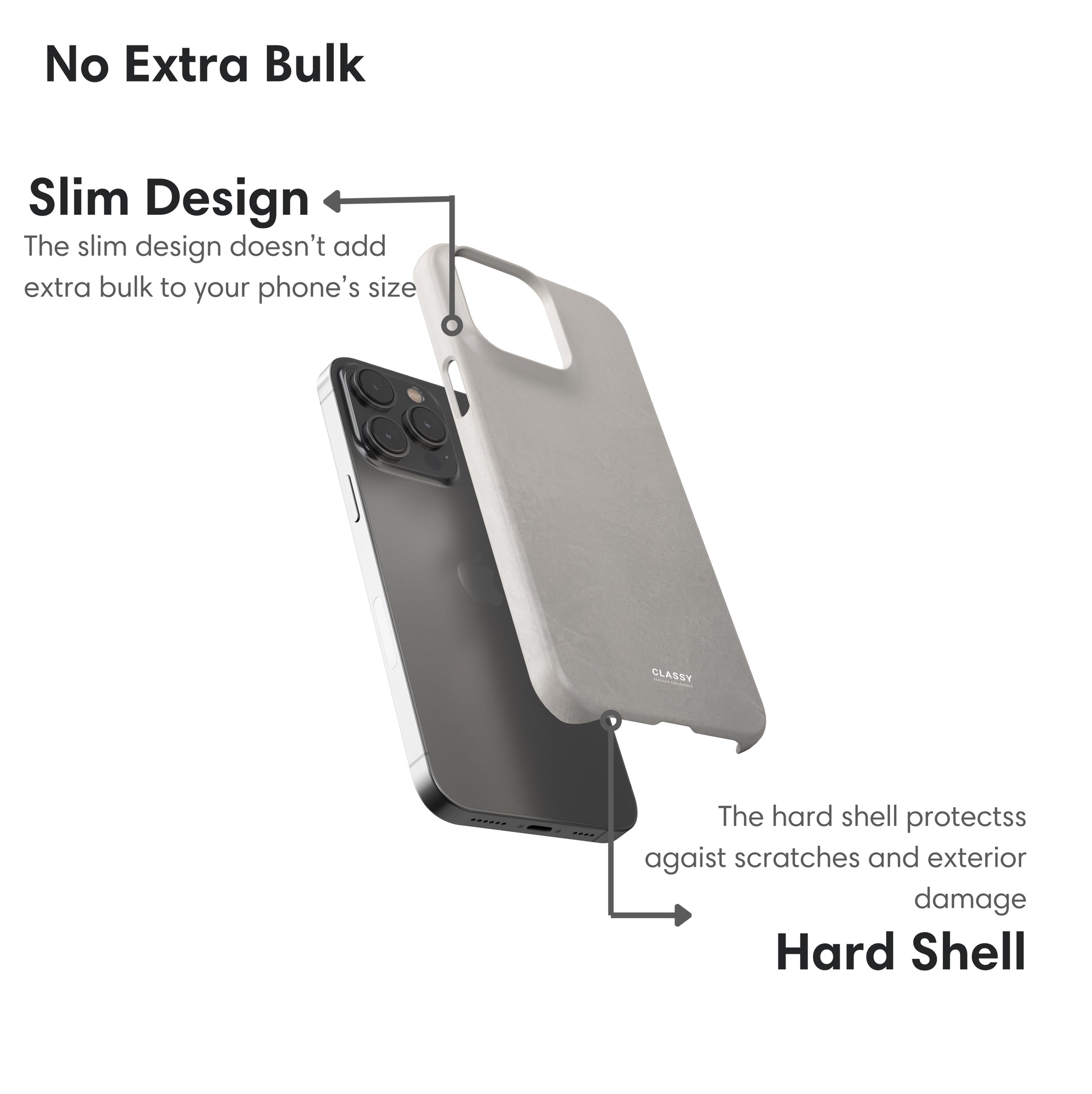Light Beige Ombre Snap Case layers