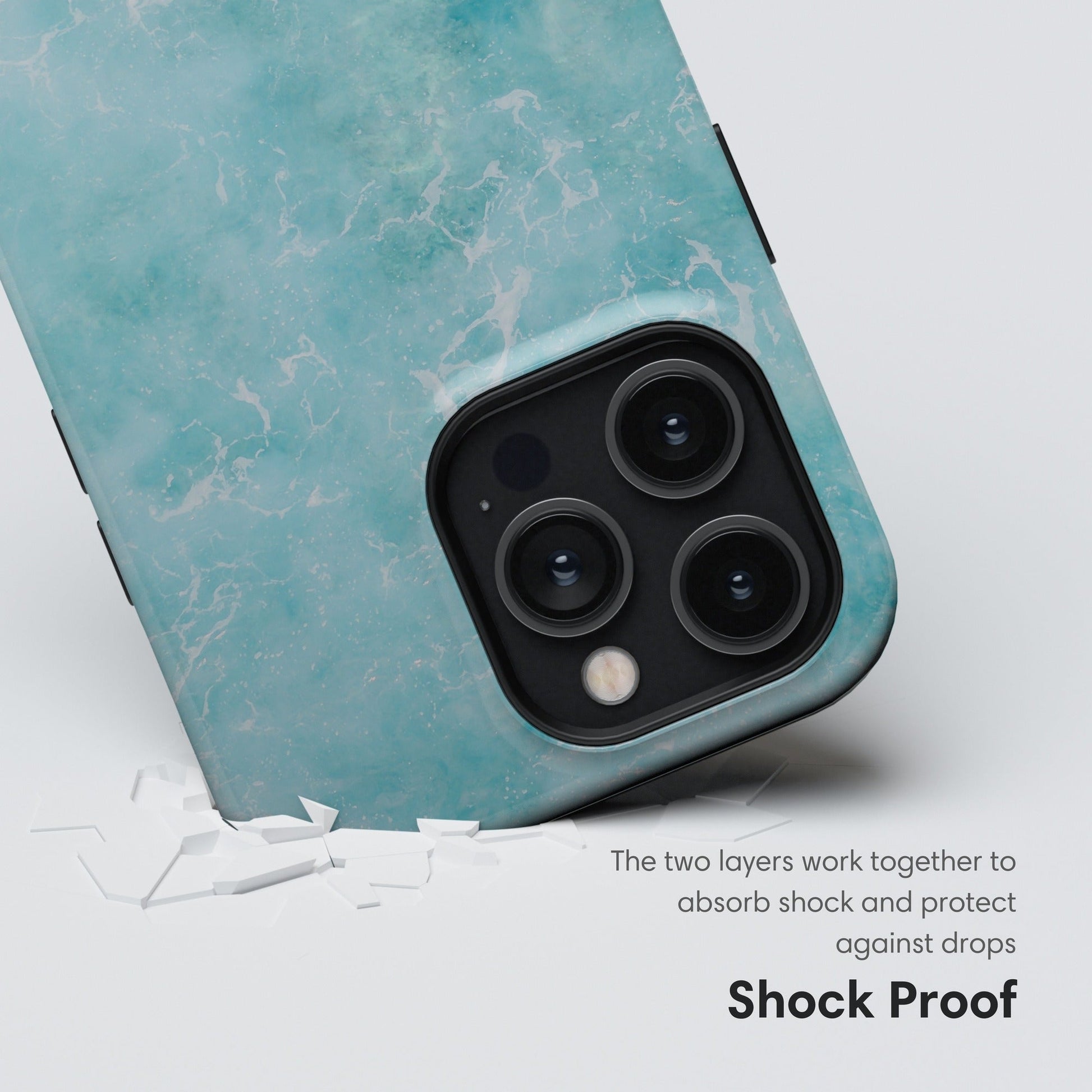 Light Blue Ocean Tough Case shockproof