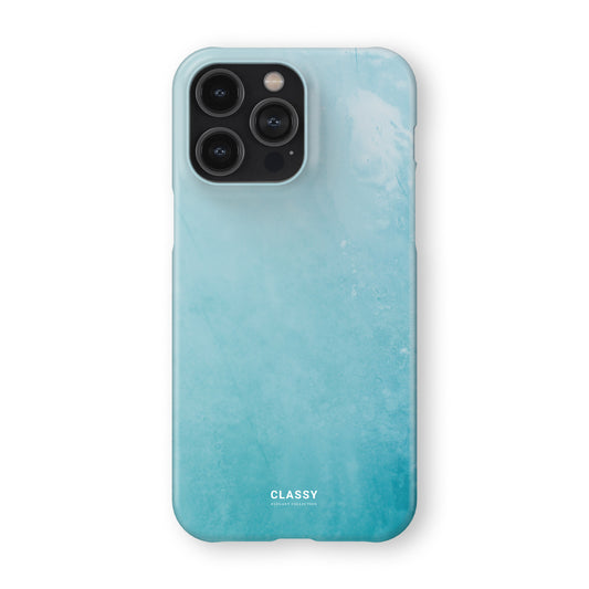 Light Blue Ombre Snap Case front
