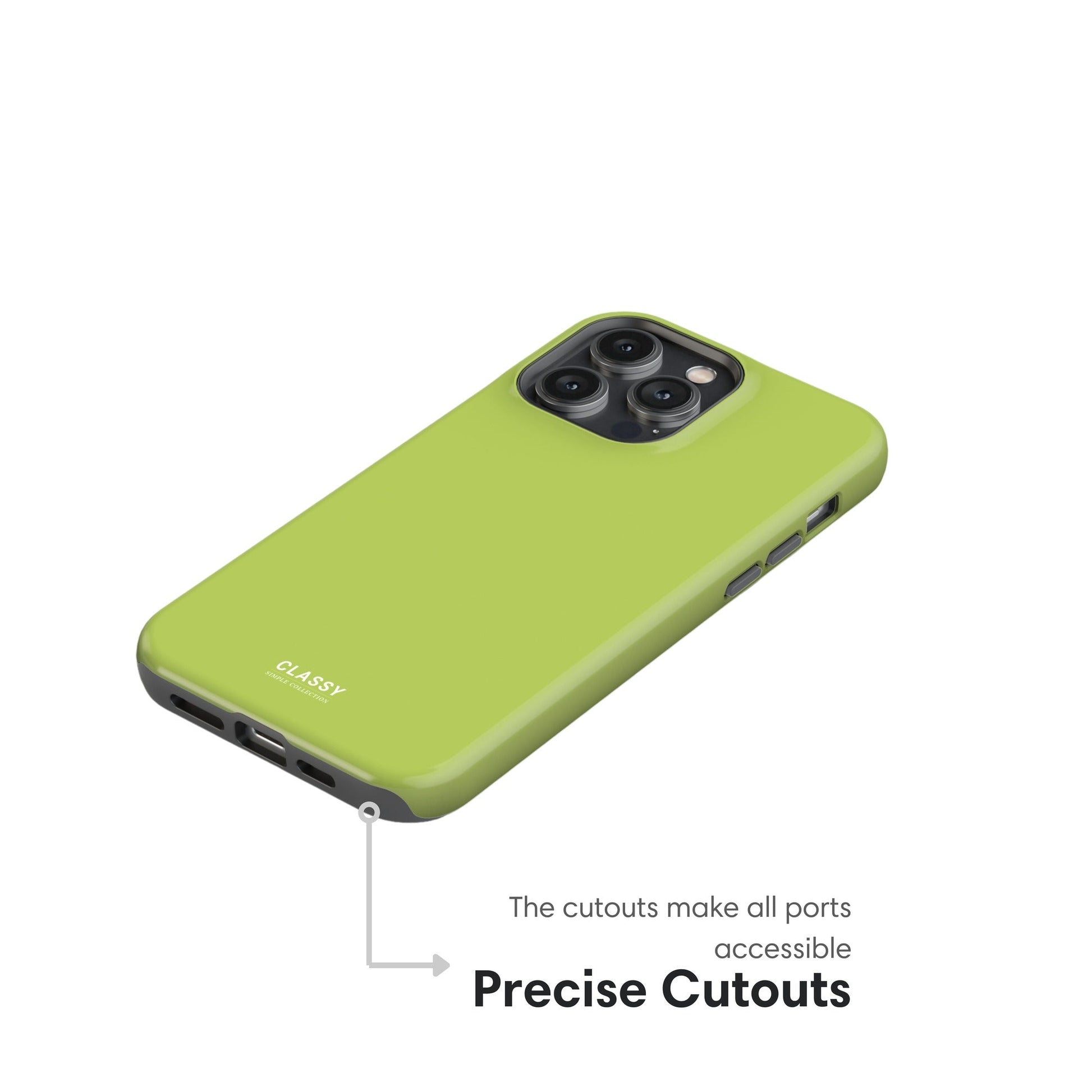 Light Green Tough Case cutouts