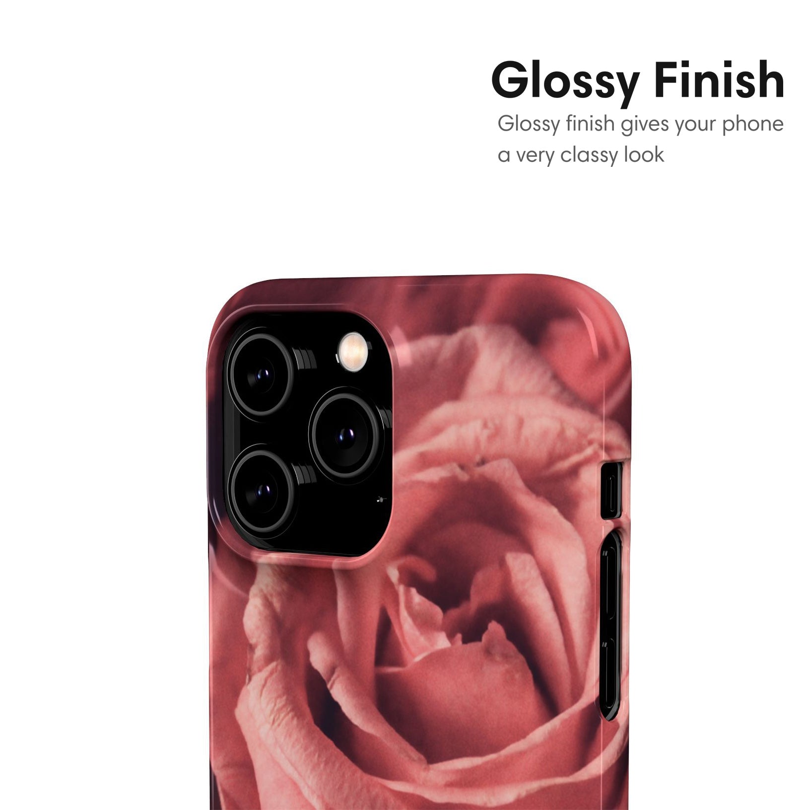 Light Pink Roses Snap Case glossy
