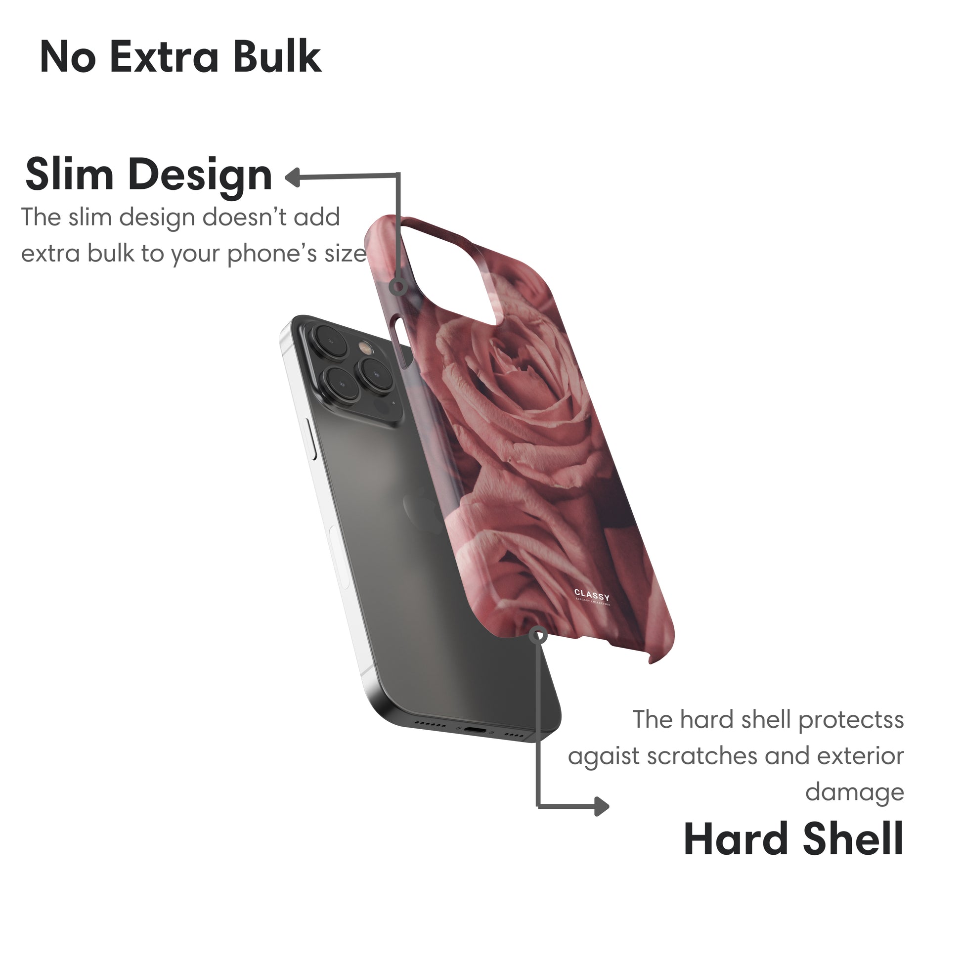 Light Pink Roses Snap Case layers