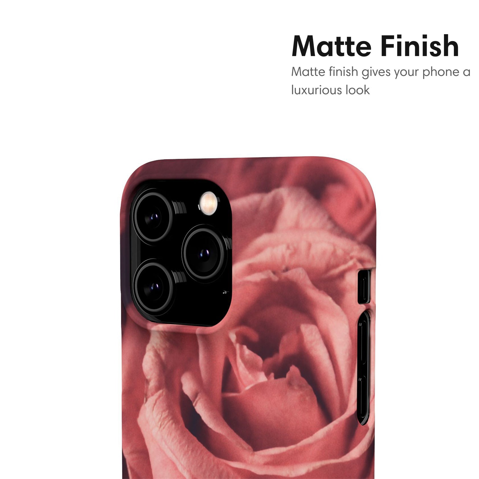Light Pink Roses Snap Case matte