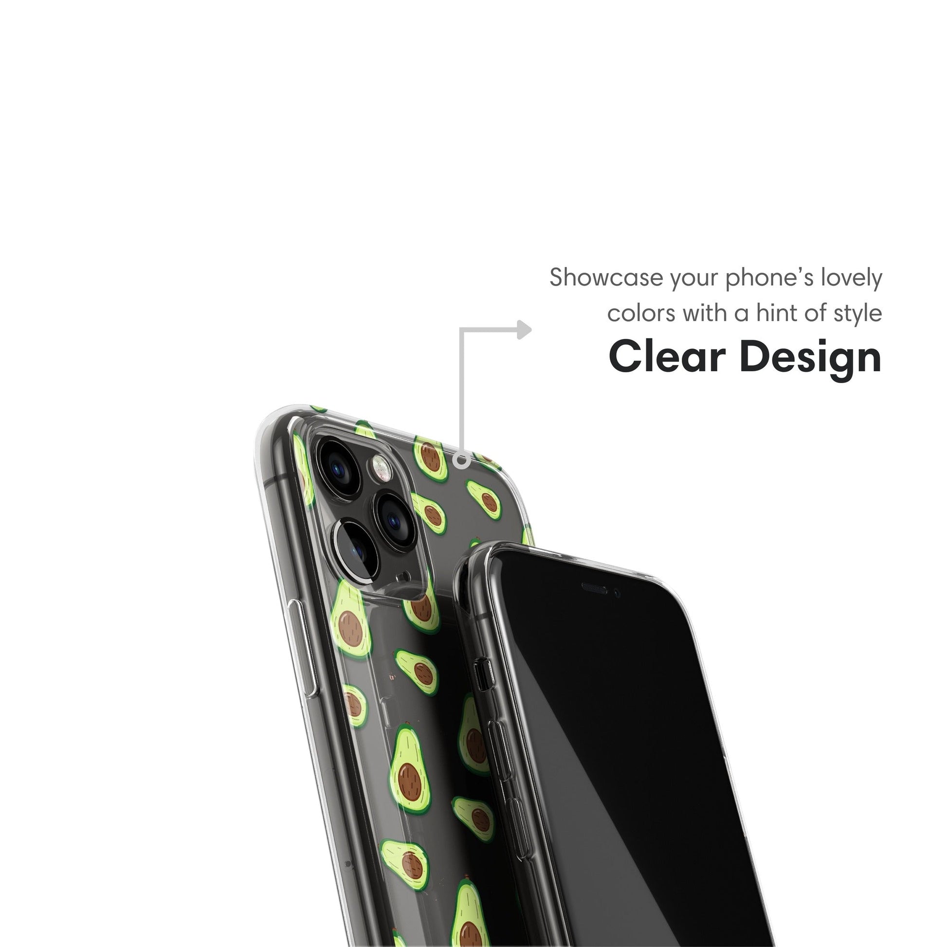 Little Avocados Clear Case clear