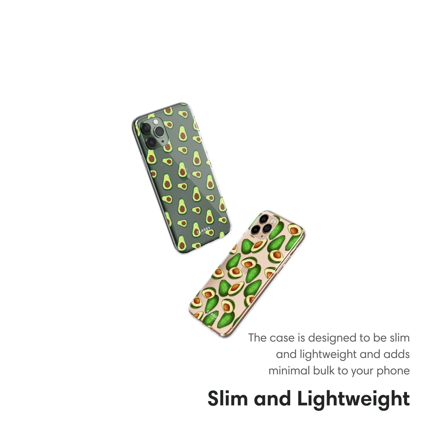 Little Avocados Clear Case slim