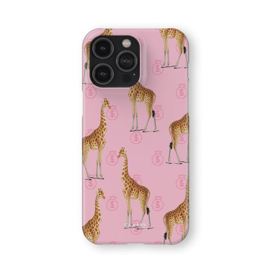 Little Giraffe Pink Snap Case front