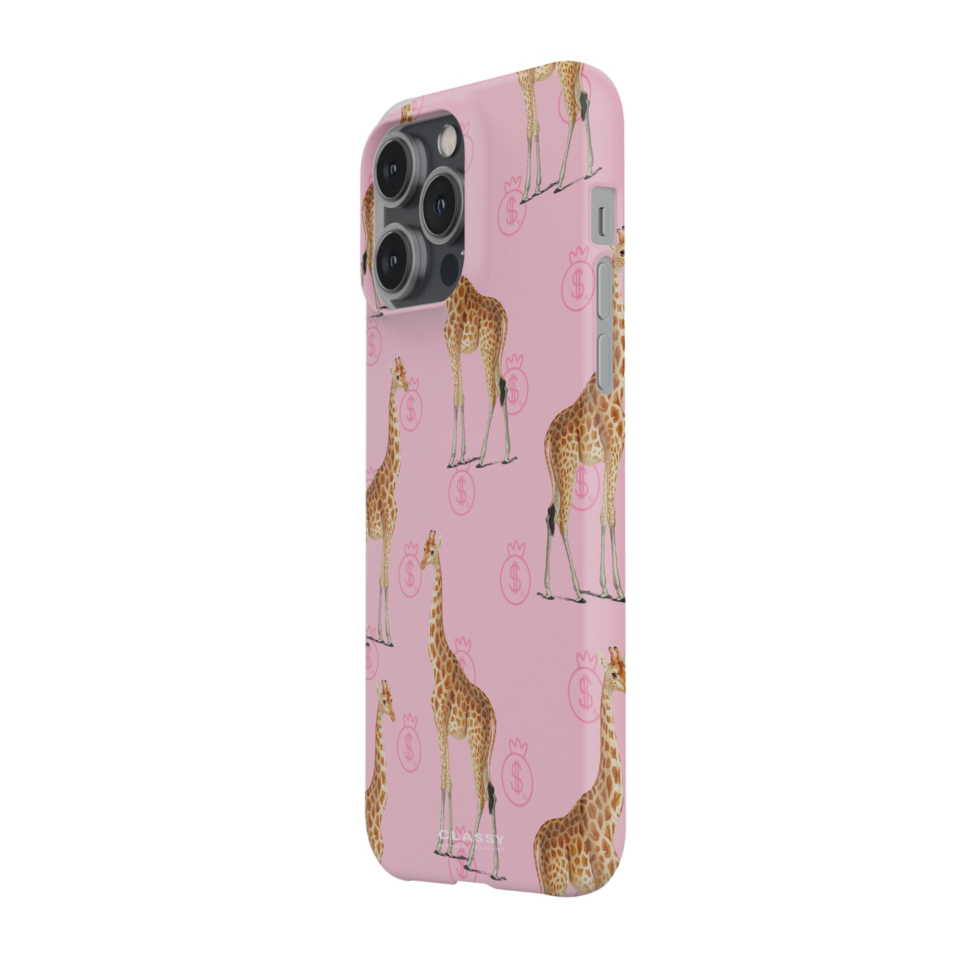 Little Giraffe Pink Snap Case side