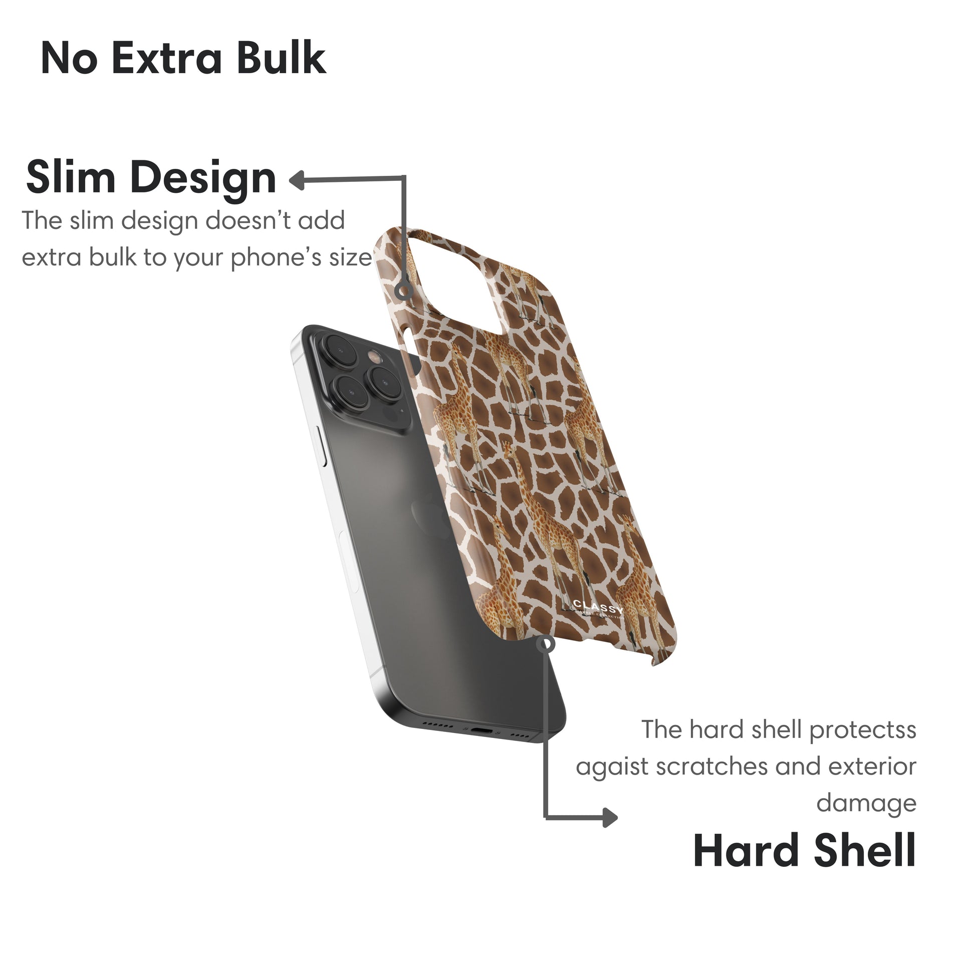 Little Giraffes Snap Case layers
