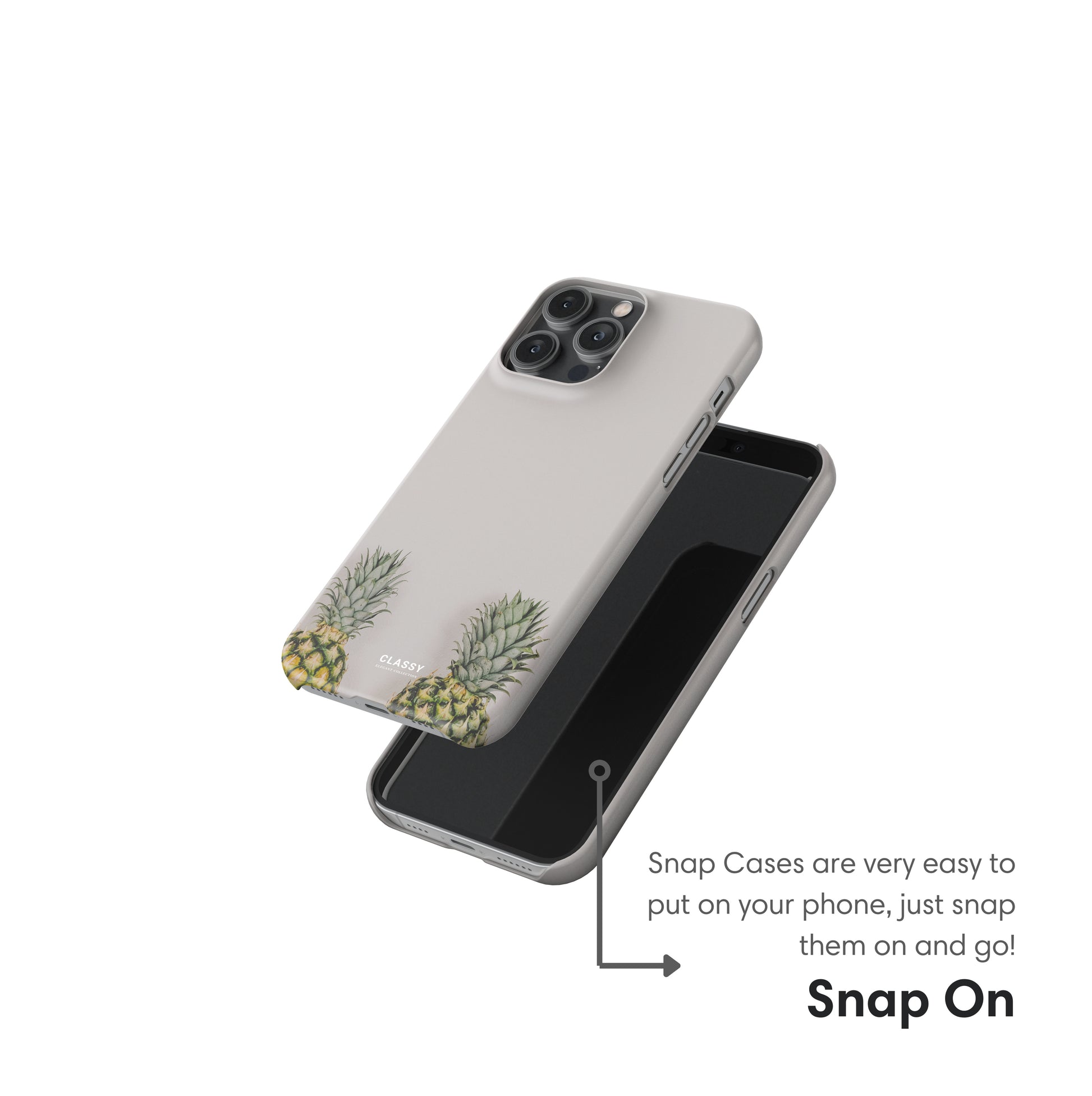 Little Pineapples Elegant Snap Case snap on