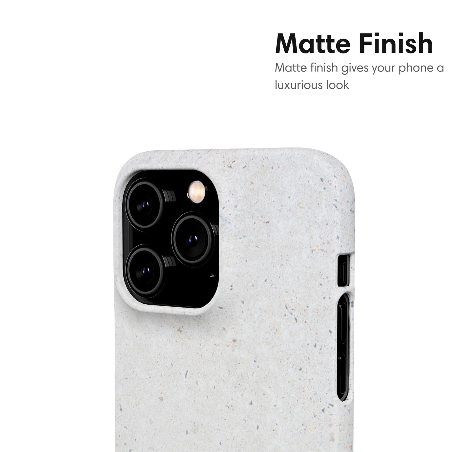 Minimalistic Gray Snap Case matte