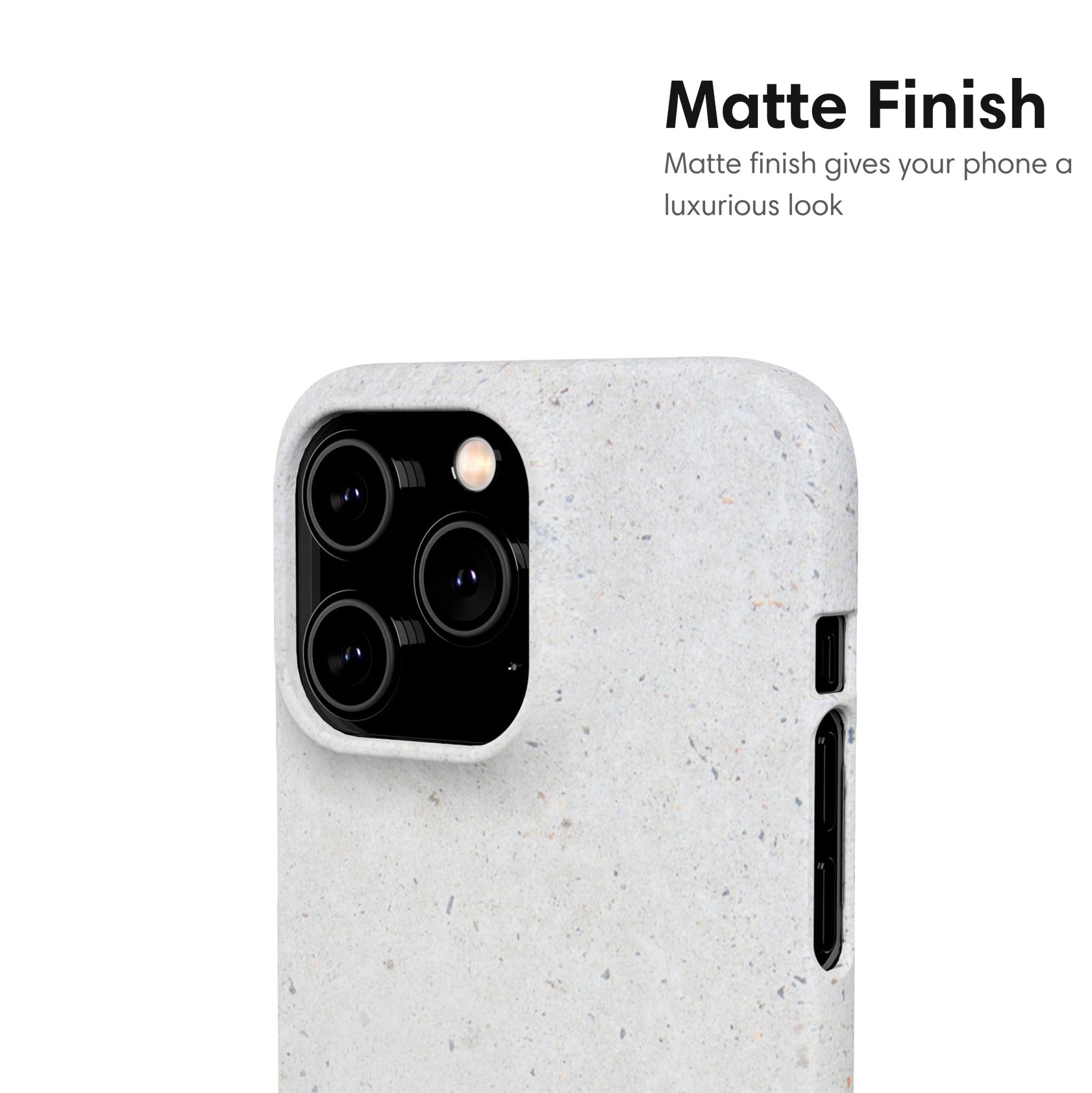 Minimalistic Gray Snap Case matte