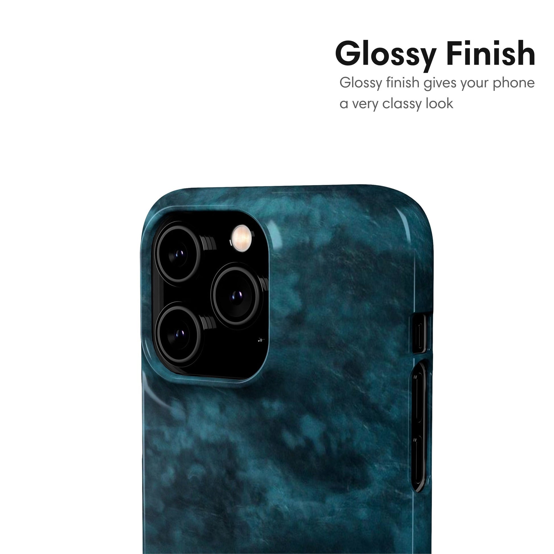 Navy Ocean Snap Case glossy